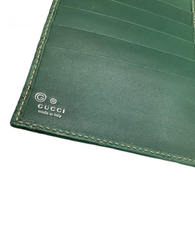 中古・古着通販】GUCCI (グッチ) 長財布 グリーン｜ブランド・古着通販