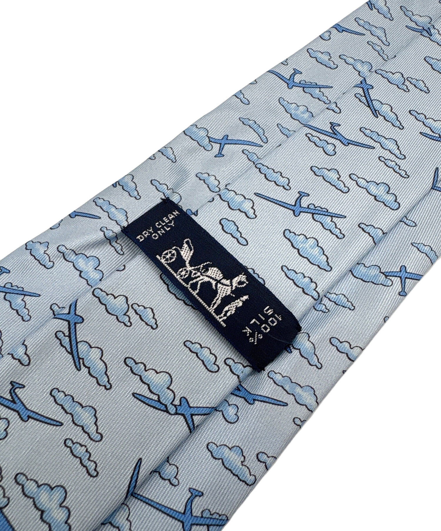 中古・古着通販】HERMES (エルメス) ネクタイ ブルー サイズ:FREE