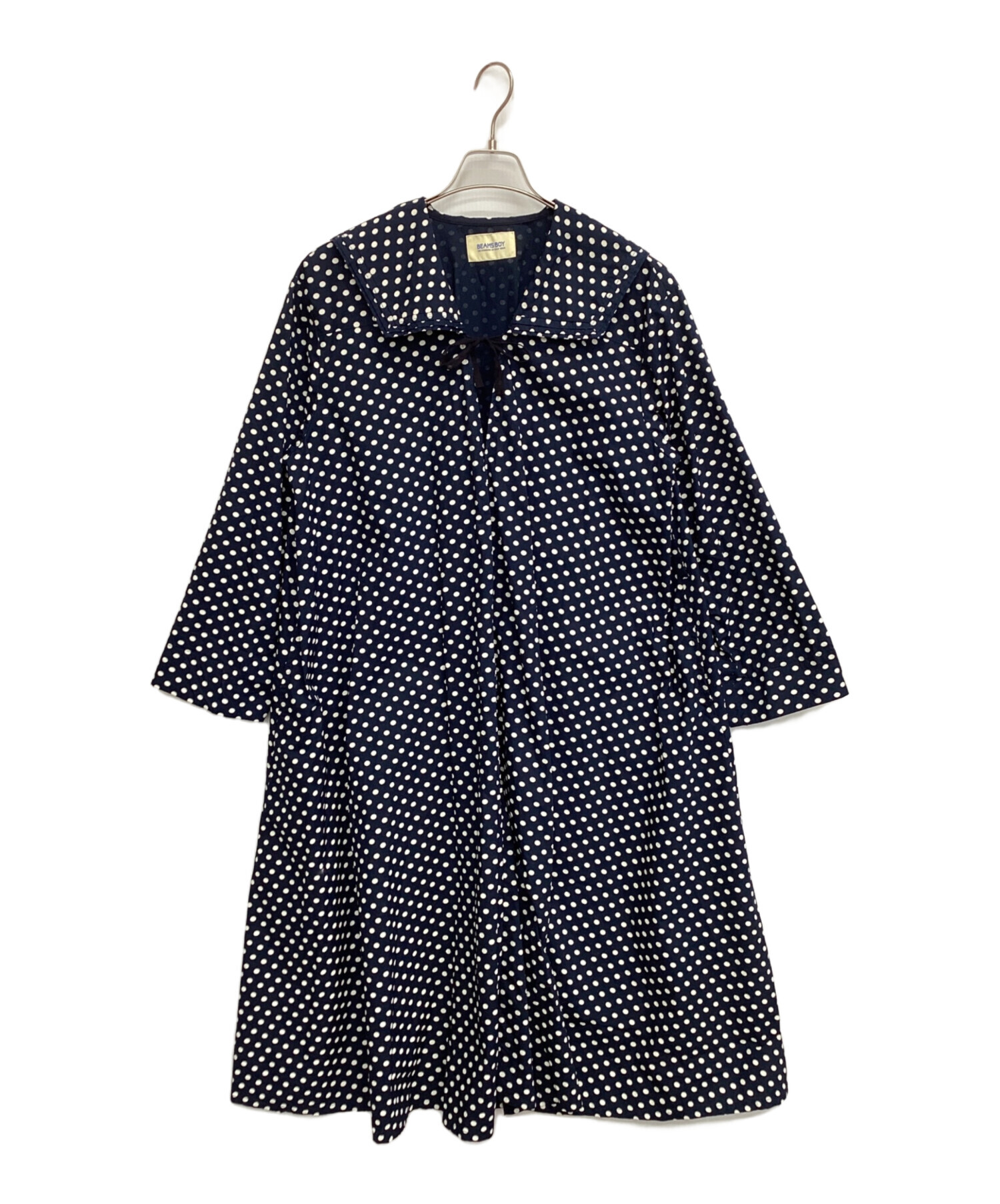 中古・古着通販】BEAMS BOY (ビームスボーイ) 長袖ワンピース ホワイト 
