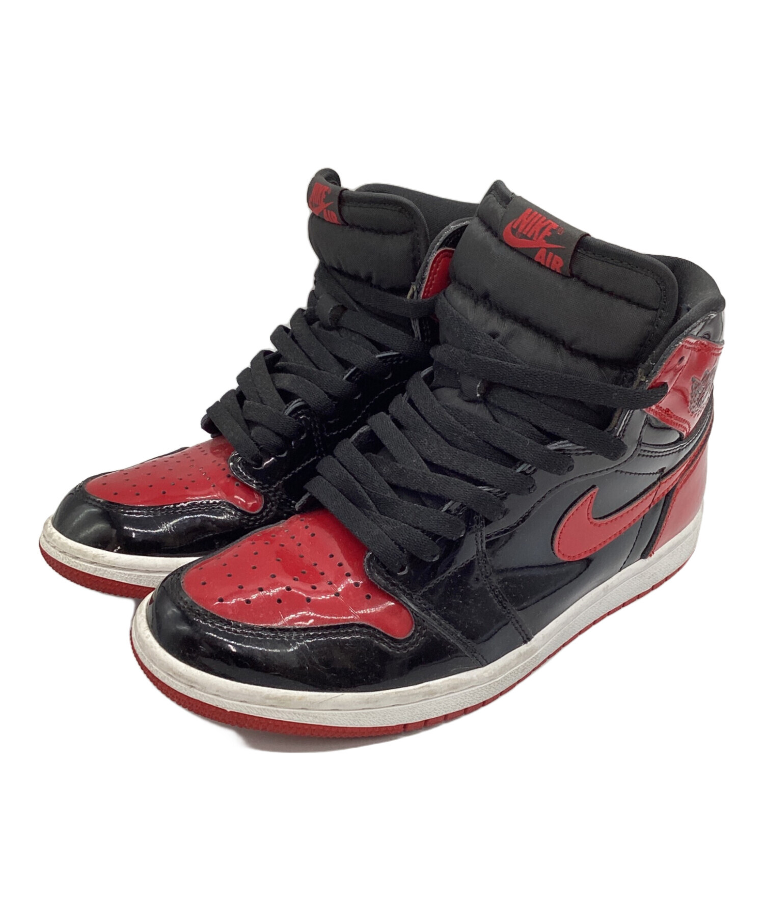中古・古着通販】NIKE (ナイキ) ハイカットスニーカー パテント 