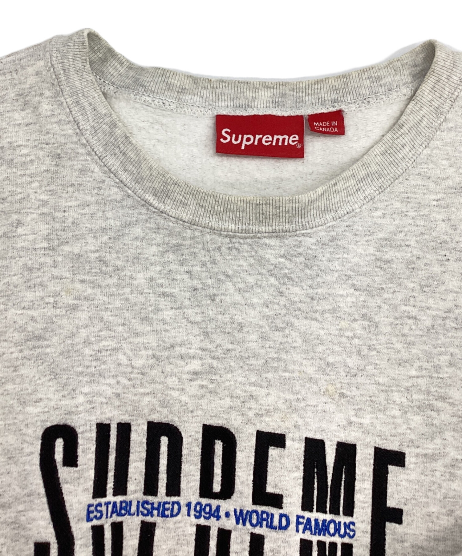 中古・古着通販】Supreme (シュプリーム) クルーネックスウェット 