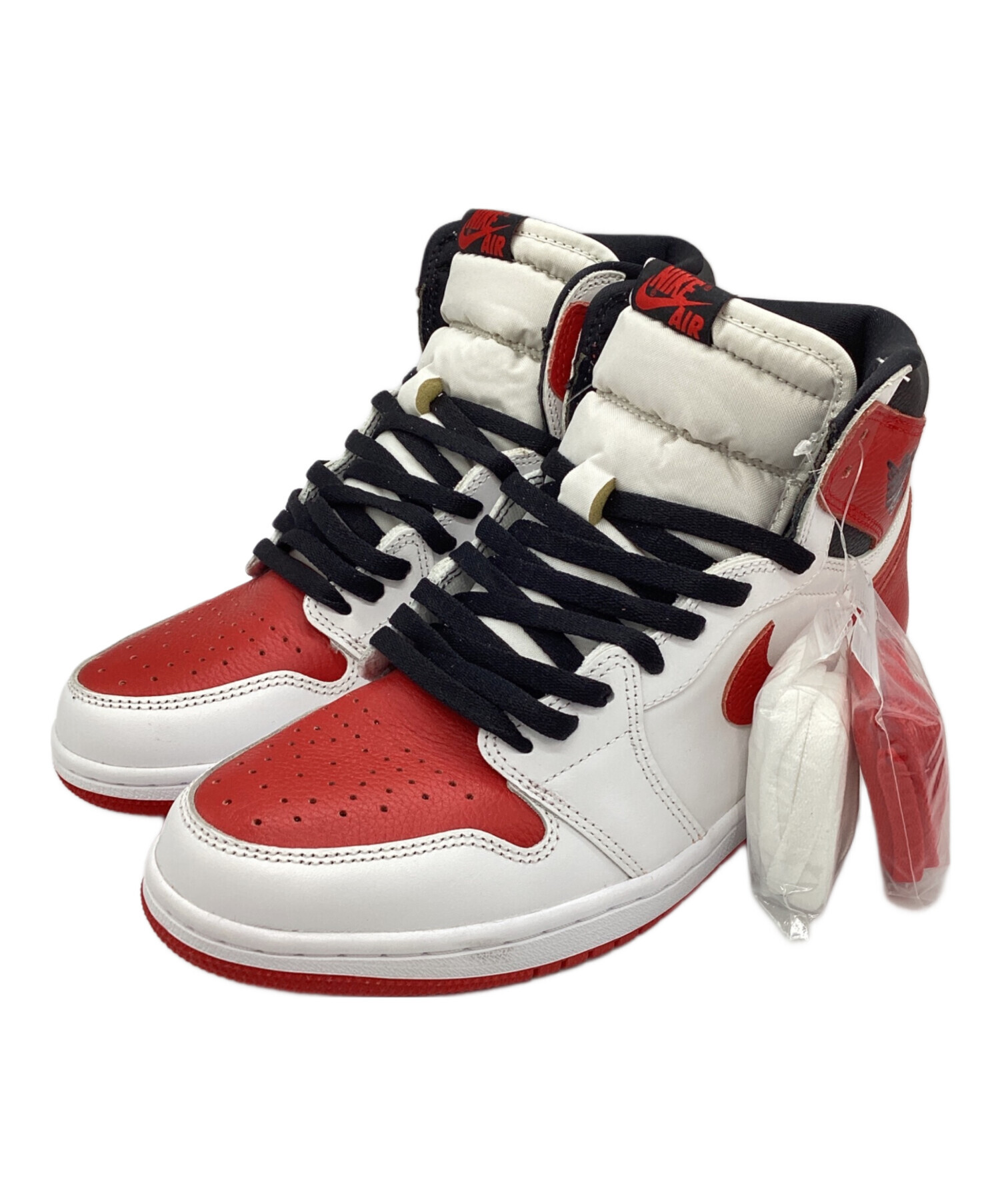 中古・古着通販】NIKE (ナイキ) ハイカットスニーカー ホワイト×レッド 