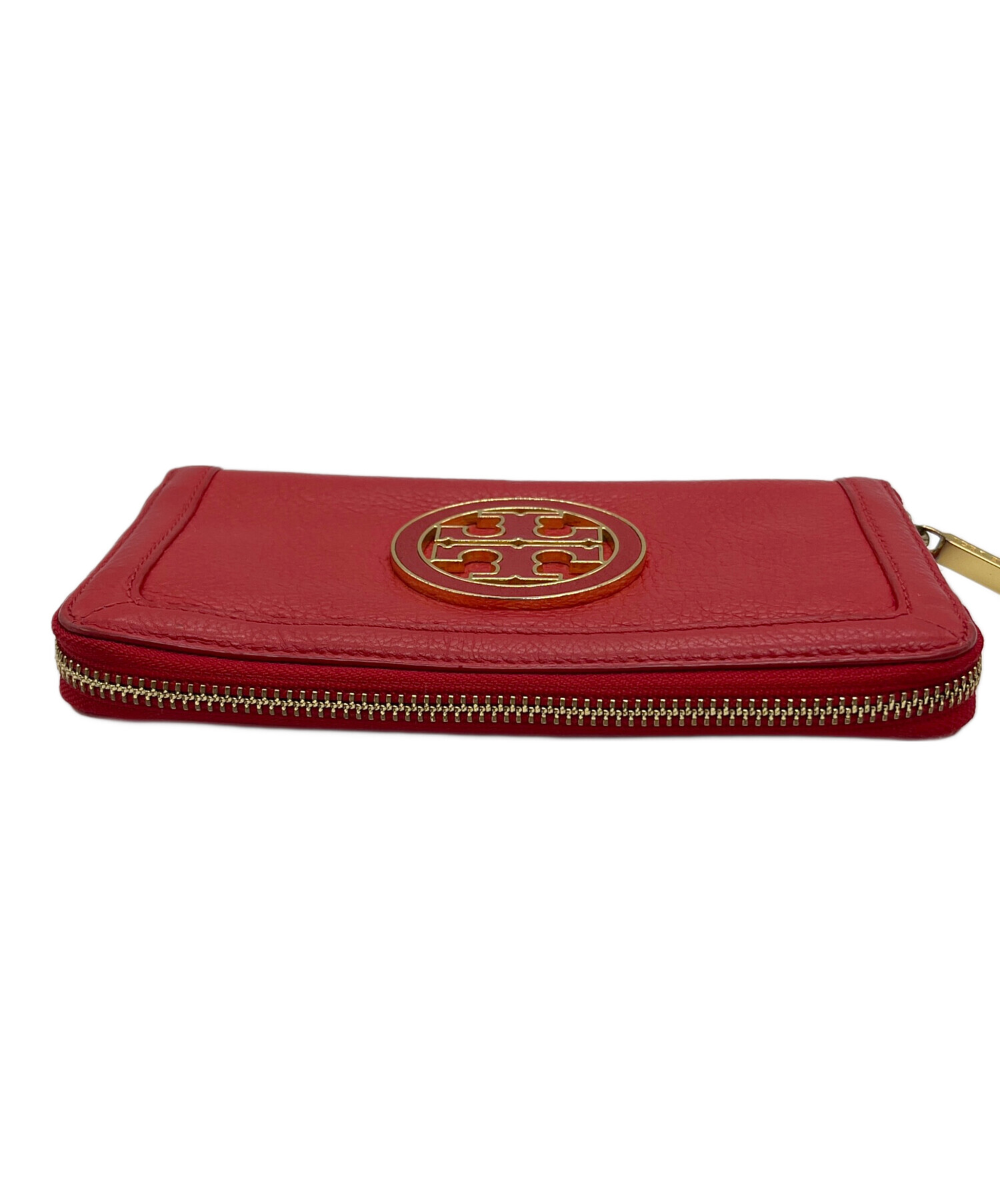 【未使用♪】トリーバーチ　TORY BURCH 長財布　赤　ピンク　レッド 中古・古着通販】TORY BURCH (トリーバーチ) 長財布 レッド｜ブランド