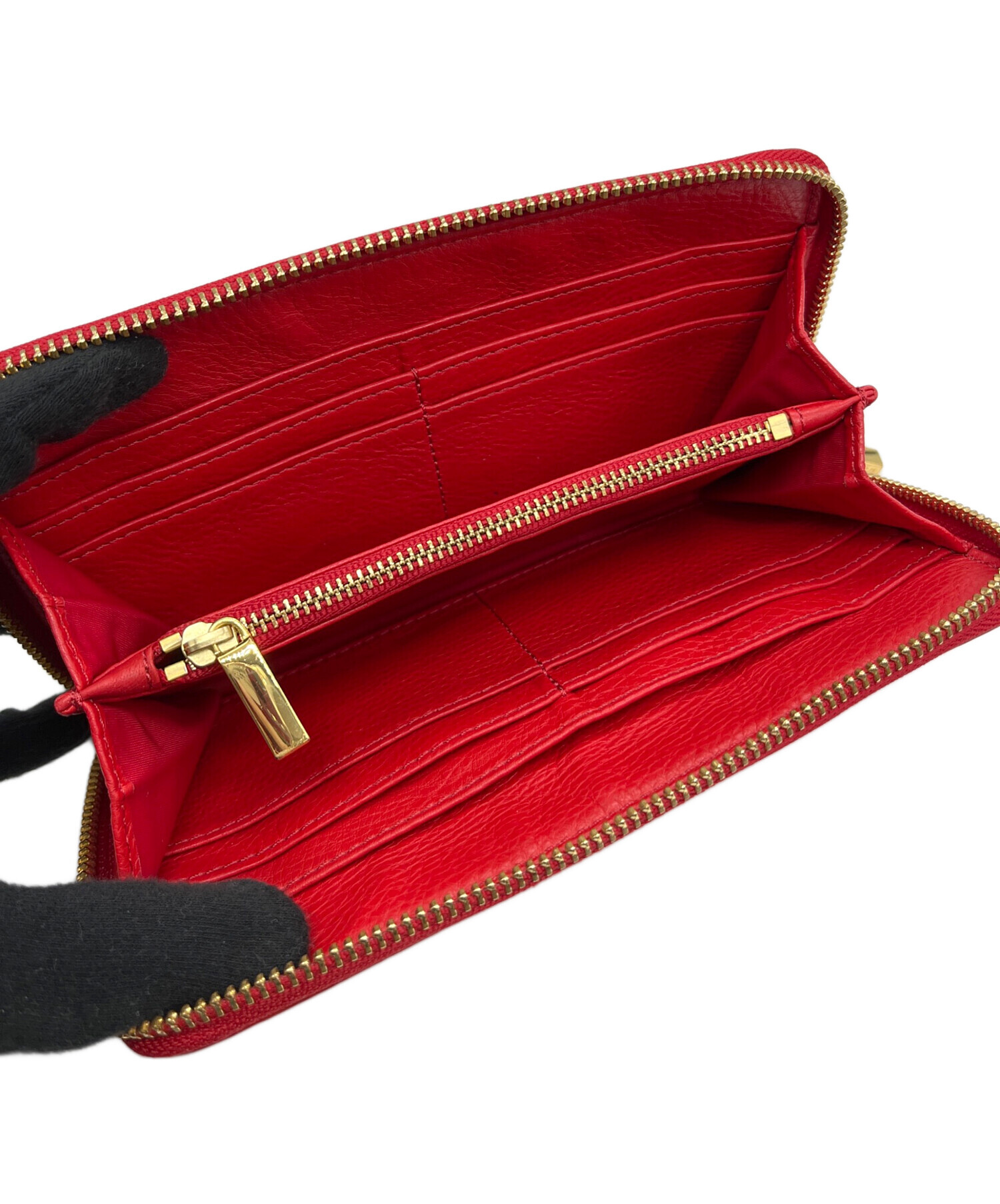 【ラスト1点】Tory Burch トリーバーチ 長財布★レッド系 中古・古着通販】TORY BURCH (トリーバーチ) 長財布 レッド｜ブランド
