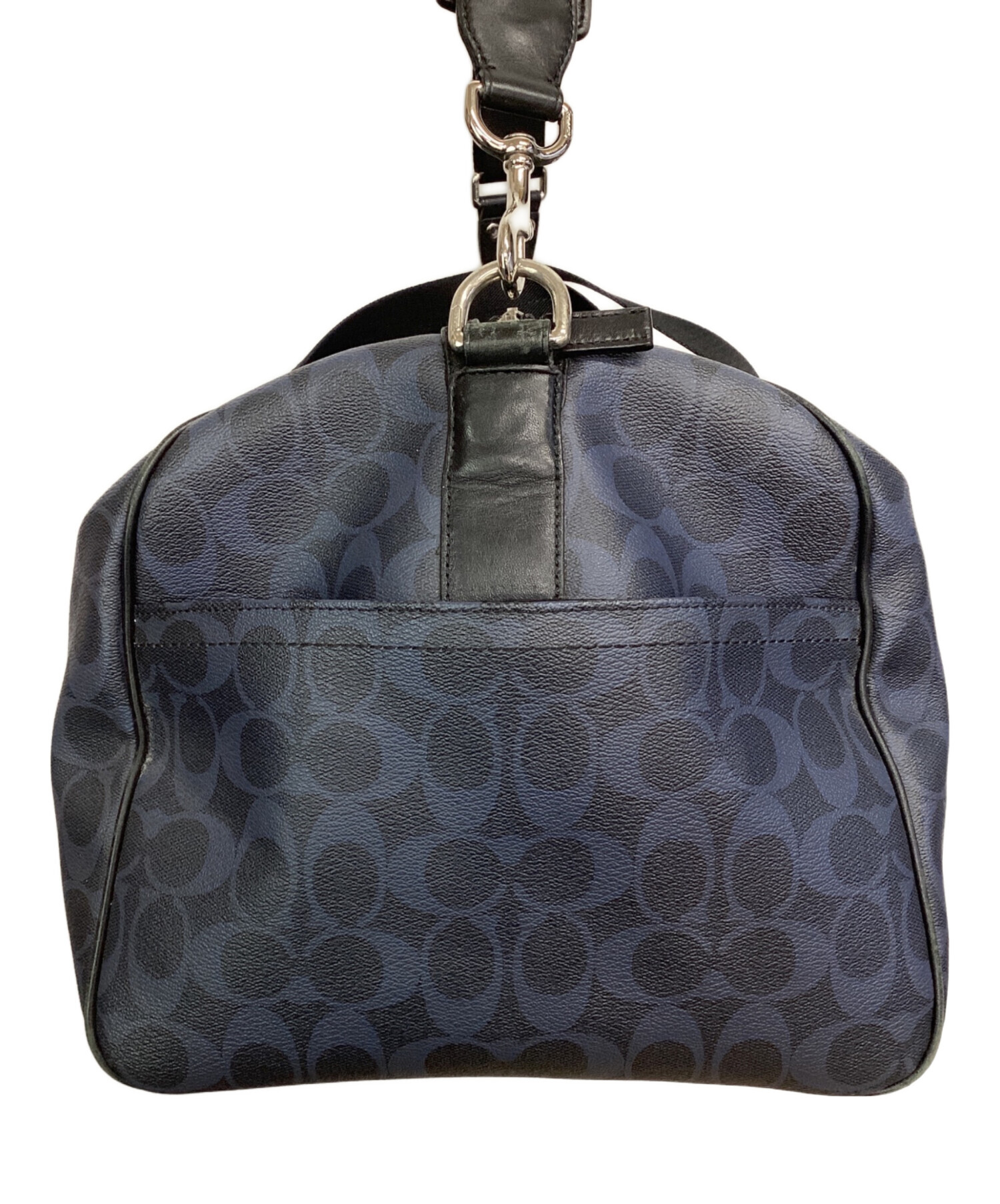 中古・古着通販】COACH (コーチ) ボストンバッグ ネイビー×ブラック