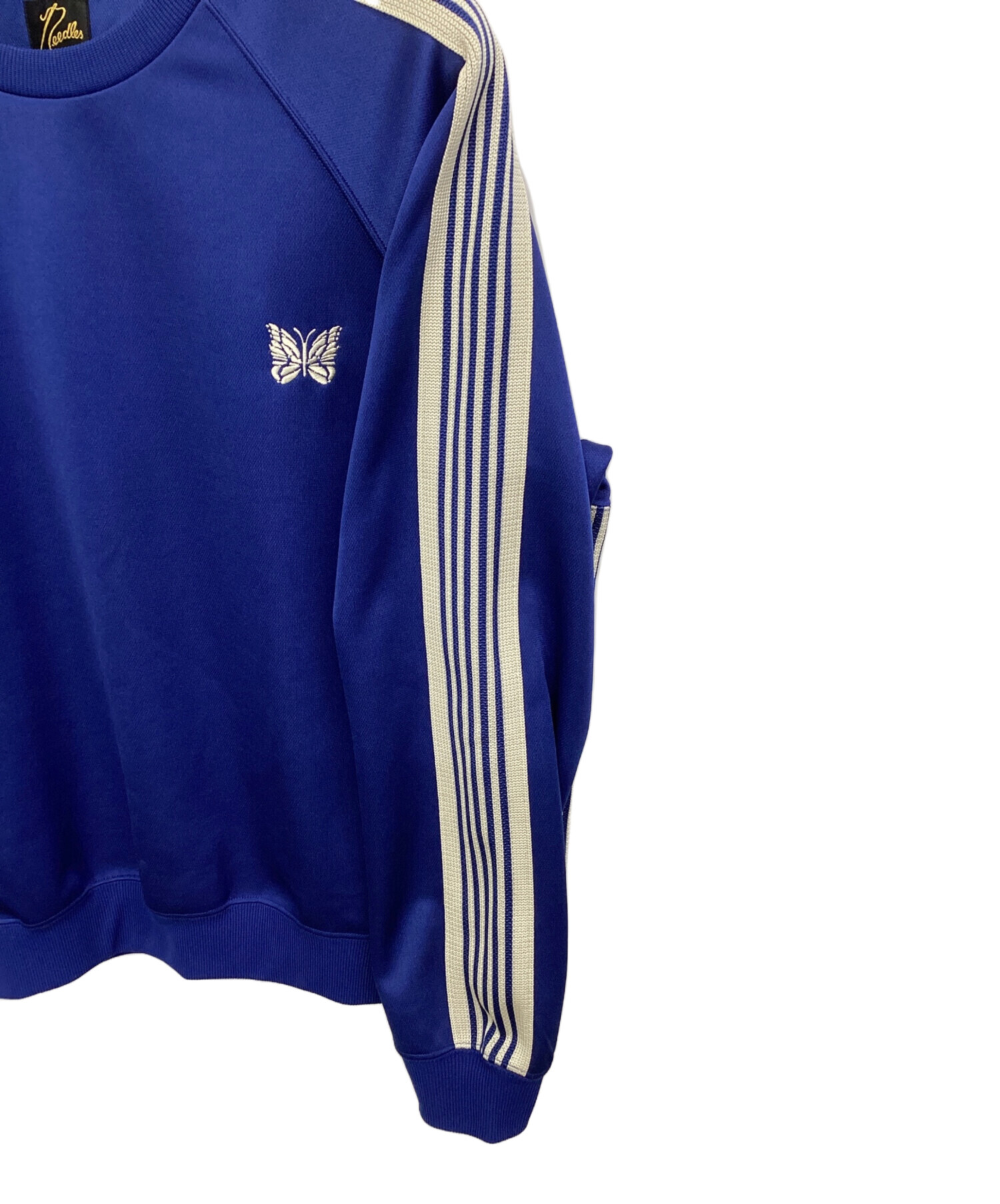 中古・古着通販】Needles (ニードルズ) Track Crew Neck Shirt ブルー