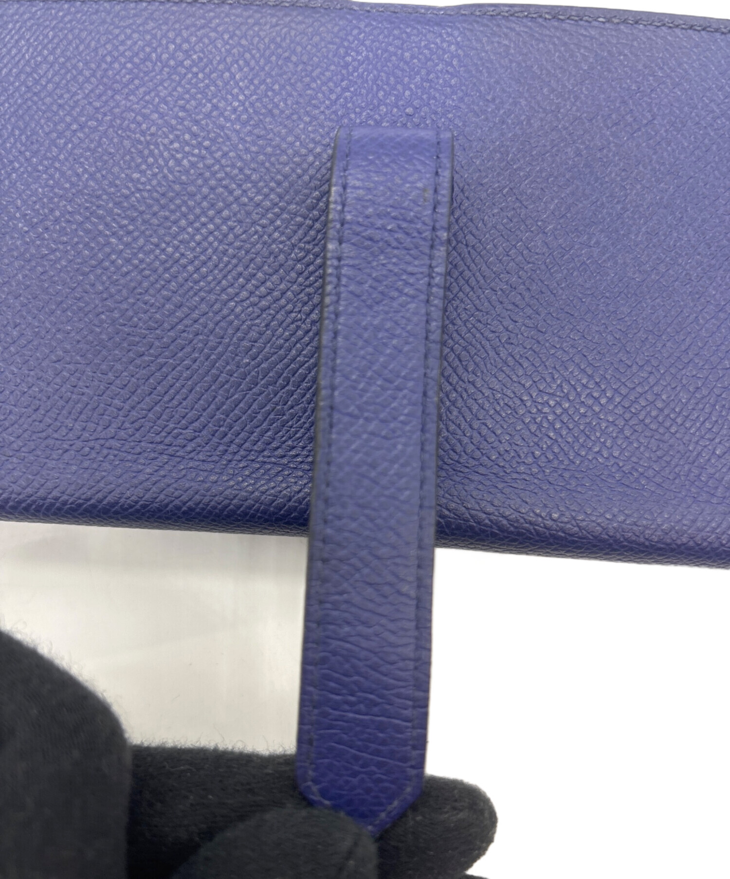 中古・古着通販】HERMES (エルメス) ベアンスフレ 長財布 ブルー 
