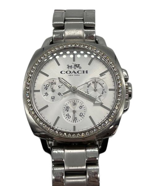 COACH クロノグラフ 腕時計 シルバー 中古・古着通販】COACH (コーチ) クロノグラフ腕時計 (Boyfriend