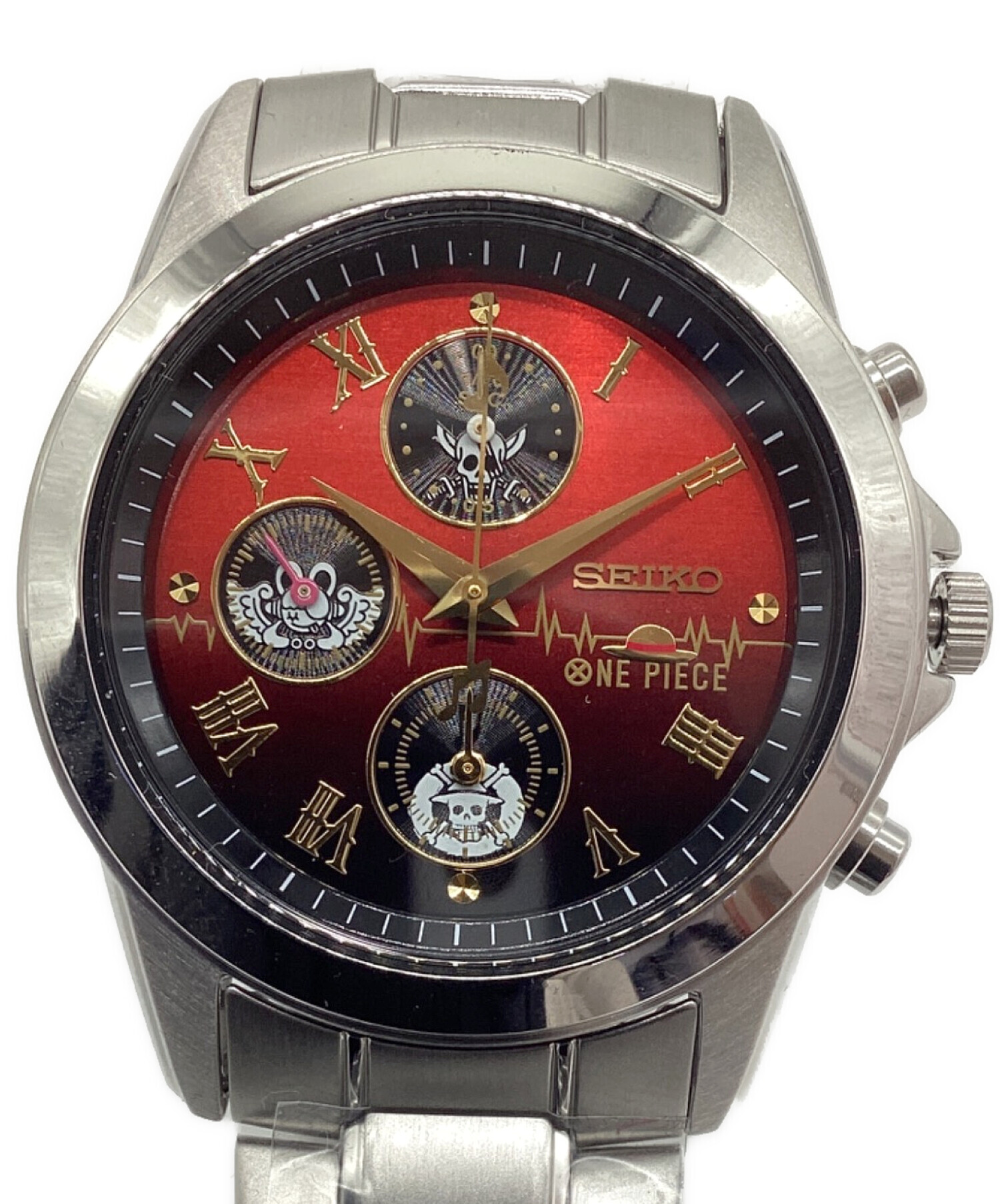 中古・古着通販】SEIKO (セイコー) クロノグラフ レッド 未使用品 
