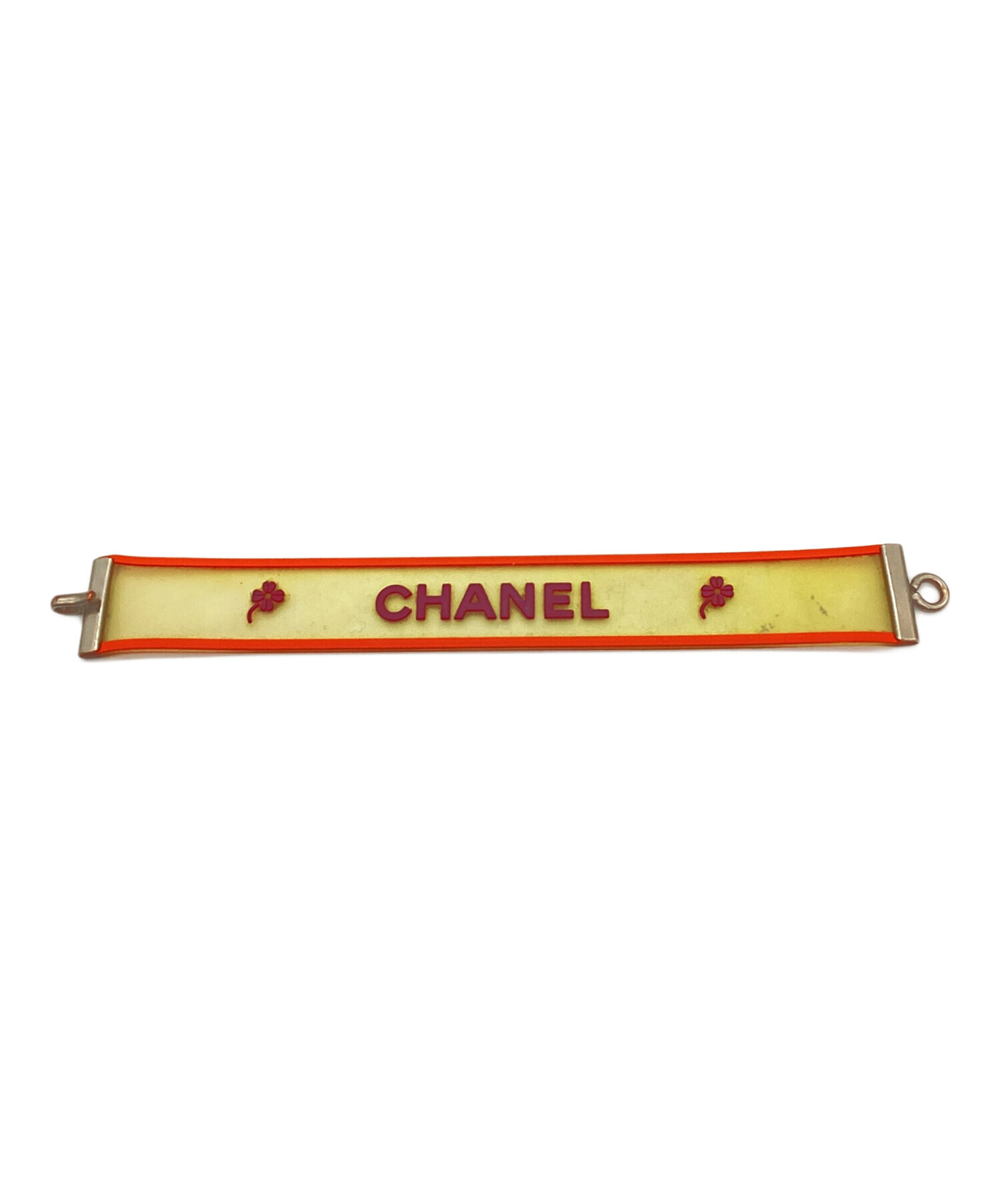 中古・古着通販】CHANEL (シャネル) ラバーブレスレット オレンジ