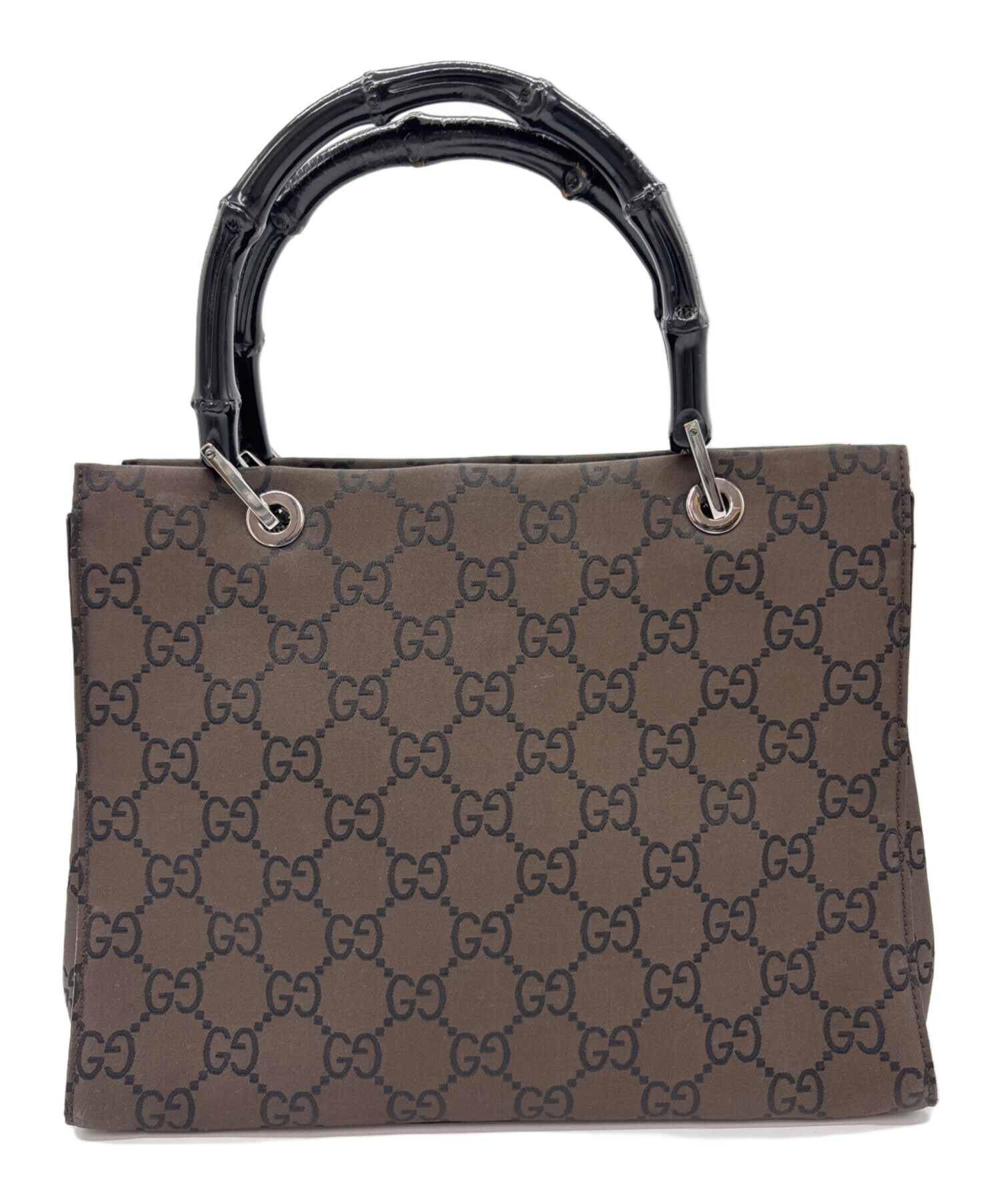 中古・古着通販】GUCCI (グッチ) バンブートートバッグ ブラウン