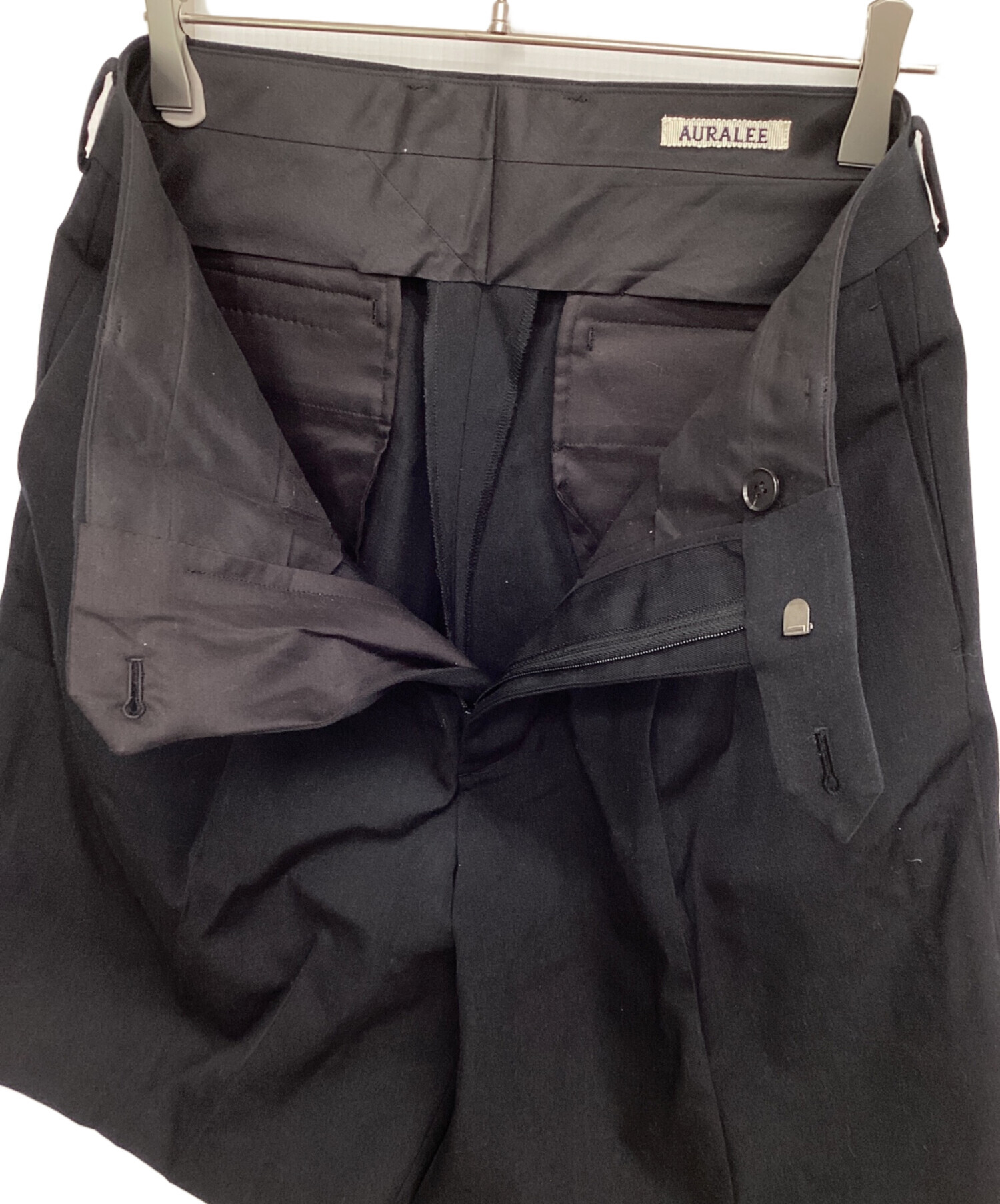中古・古着通販】AURALEE (オーラリー) ハーフパンツ ブラック サイズ