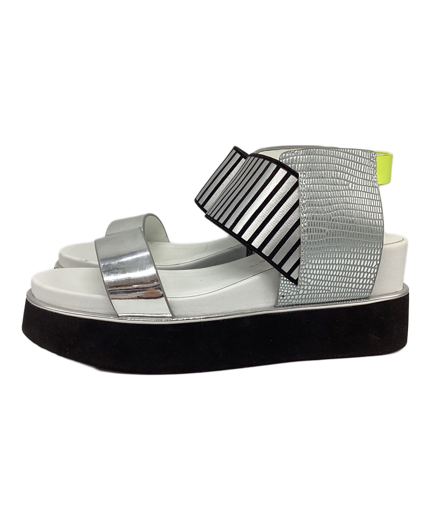 中古・古着通販】UNITED NUDE (ユナイテッドヌード) サンダル シルバー