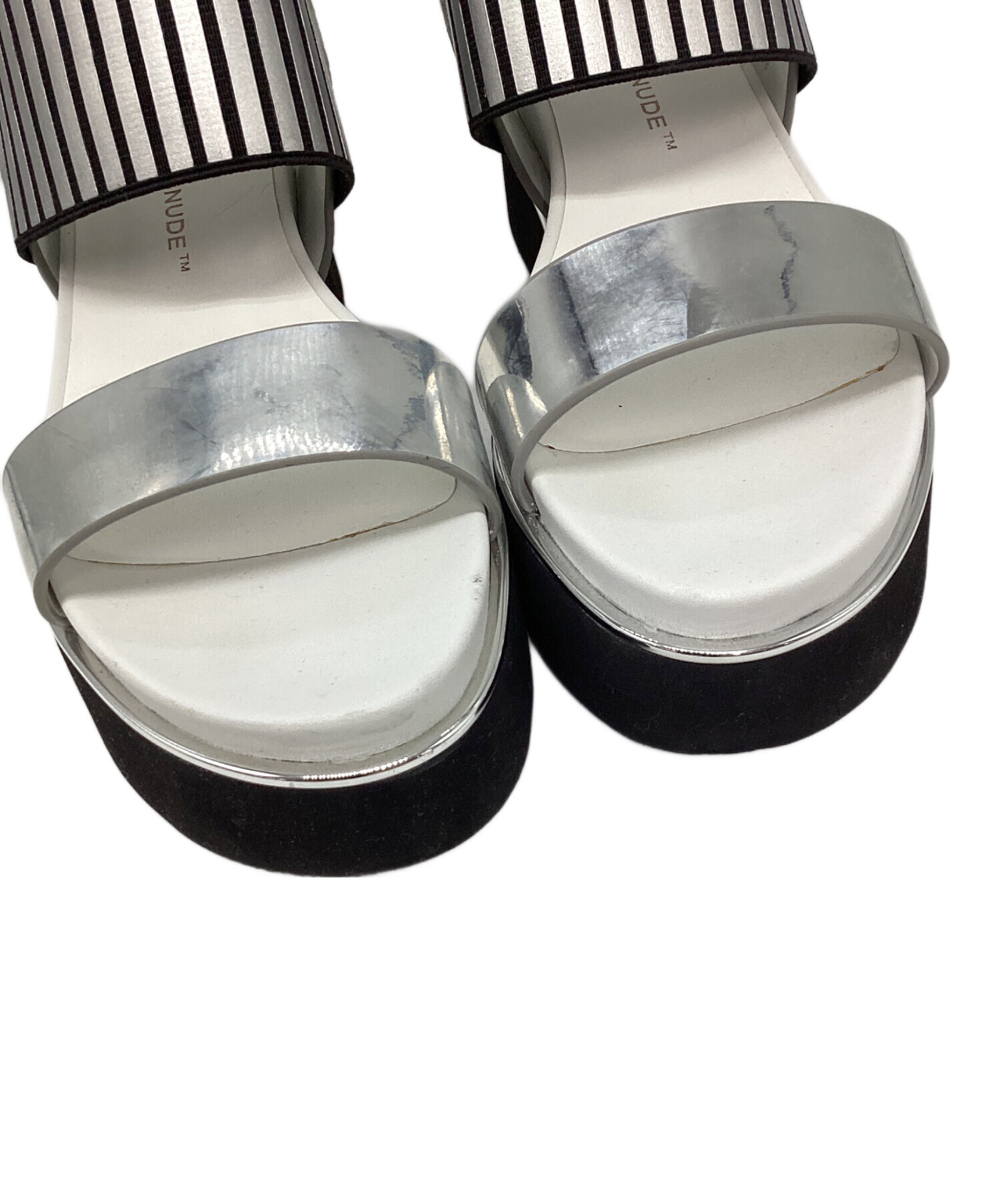 展示品新品！UNITED NUDE ユナイテッドヌード　シルバーレザー　サンダル 中古・古着通販】UNITED NUDE (ユナイテッドヌード) サンダル シルバー