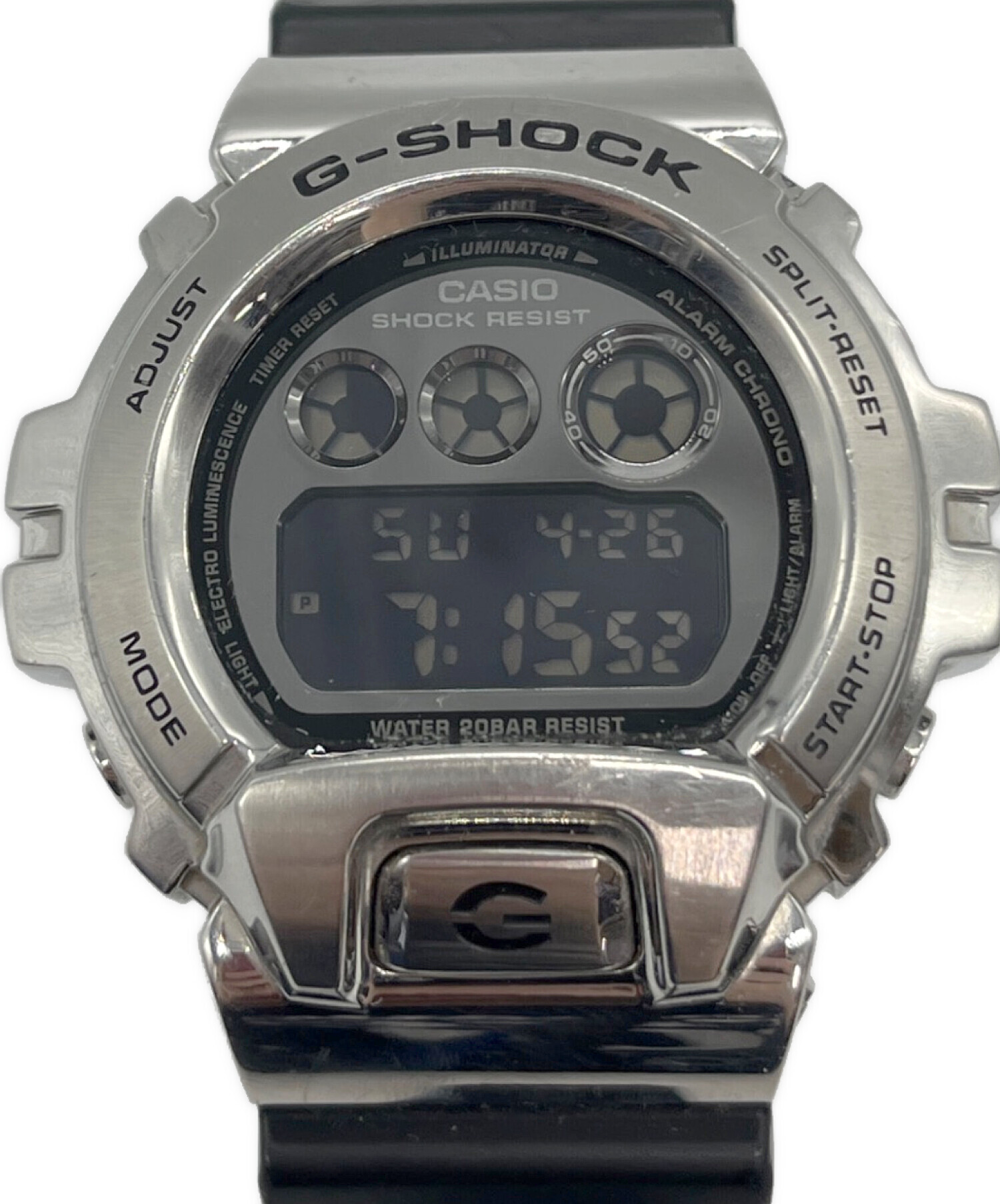 G-SHOCK GM6900　1JF　メタルボディ【中古/稼働品】 中古・古着通販】CASIO (カシオ) デジタルウォッチ GM-6900-1JF