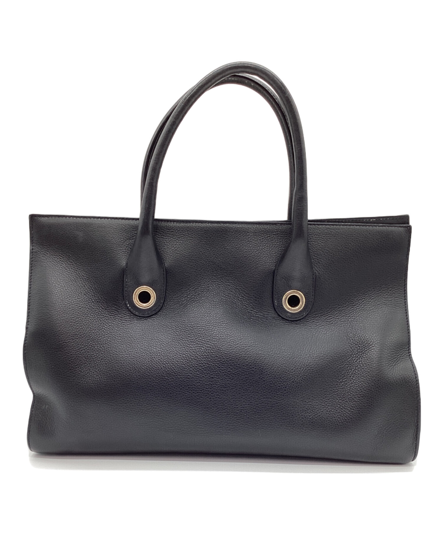 中古・古着通販】JIMMY CHOO (ジミーチュウ) ハンドバッグ ブラック 