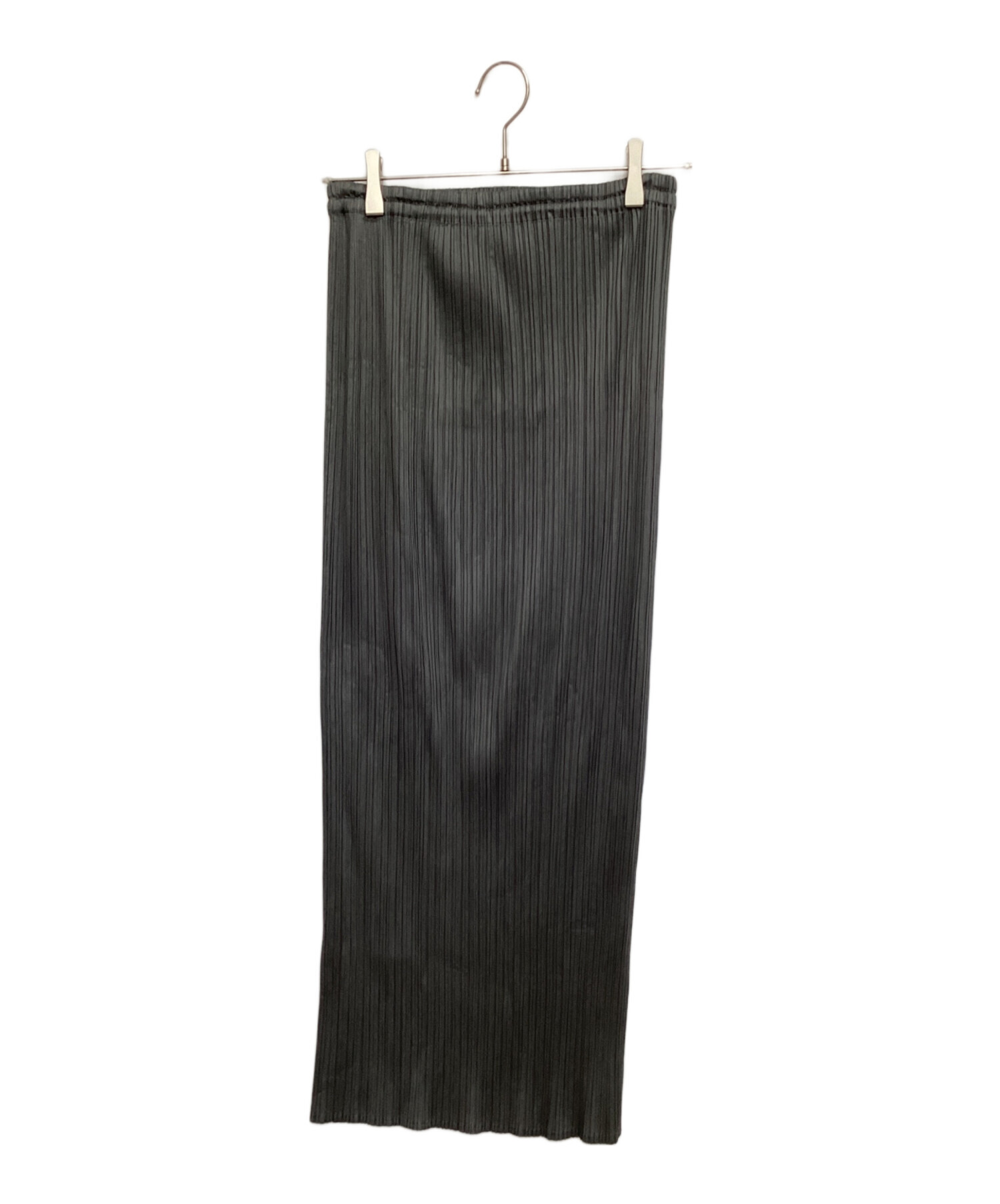 PLEATS PLEASE プリーツプリーズ ブラウス L グレー 【古着】【中古】【送料無料】 PLEATS PLEASE プリーツプリーズ グレー PP05-JJ105 BASICS シャツ 5