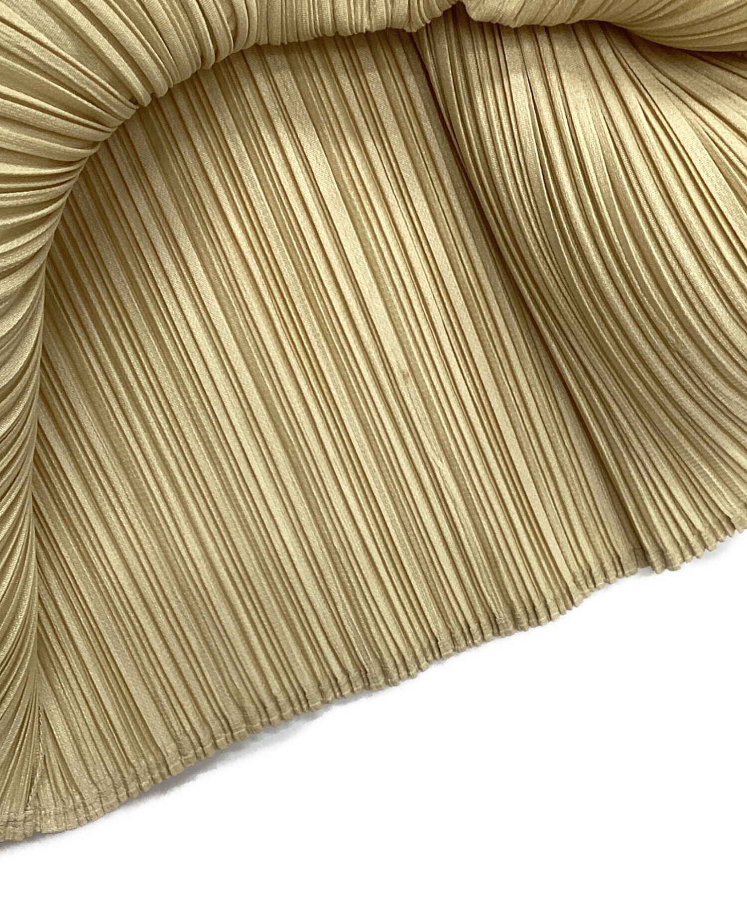プリーツプリーズ ベージュ ノースリーブカットソー 中古・古着通販】PLEATS PLEASE (プリーツプリーズ) ノースリーブ