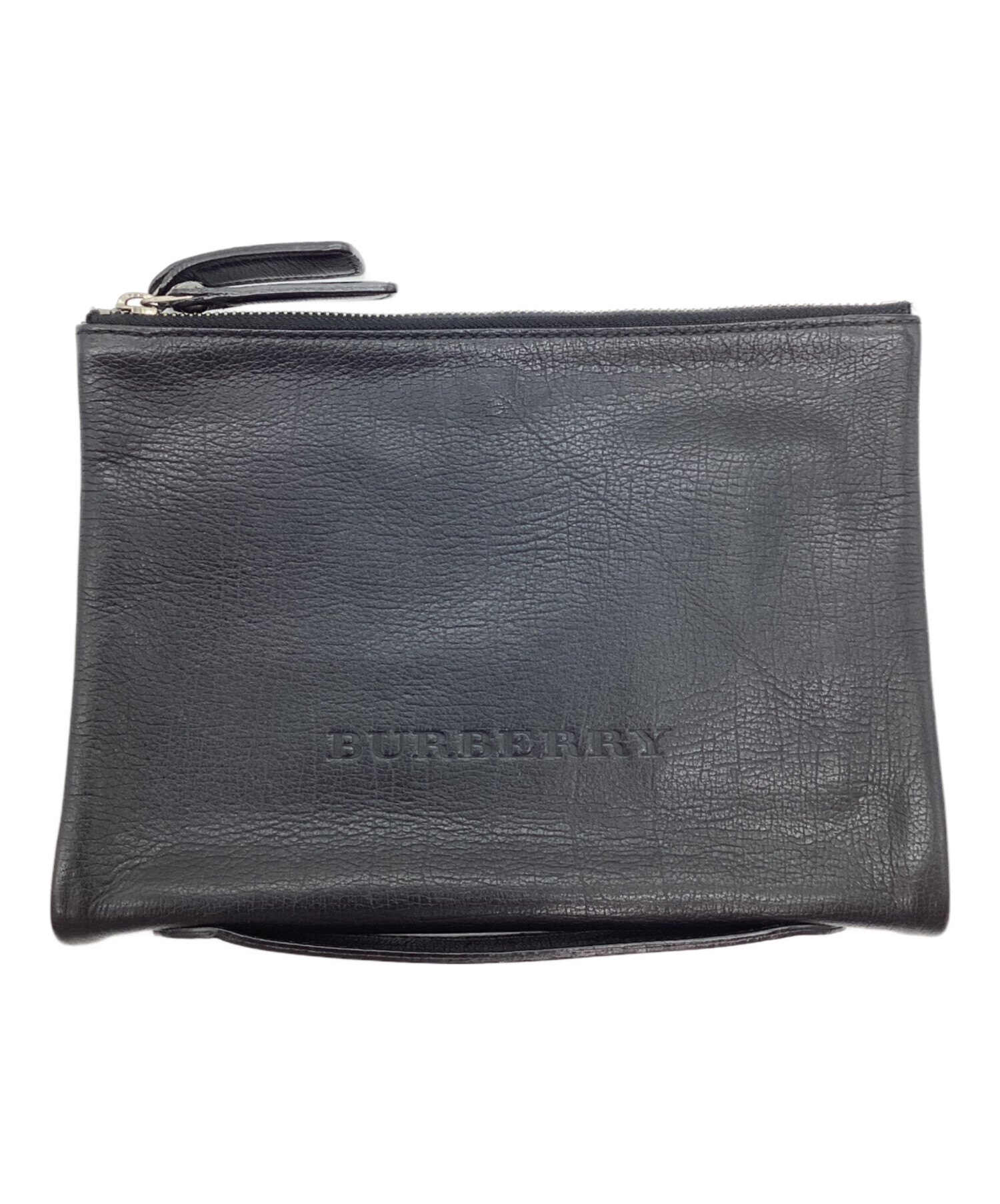 中古・古着通販】BURBERRY (バーバリー) クラッチバッグ ブラック