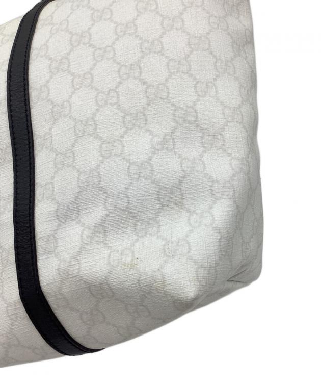 中古・古着通販】GUCCI (グッチ) トートバッグ GGスプリーム ホワイト
