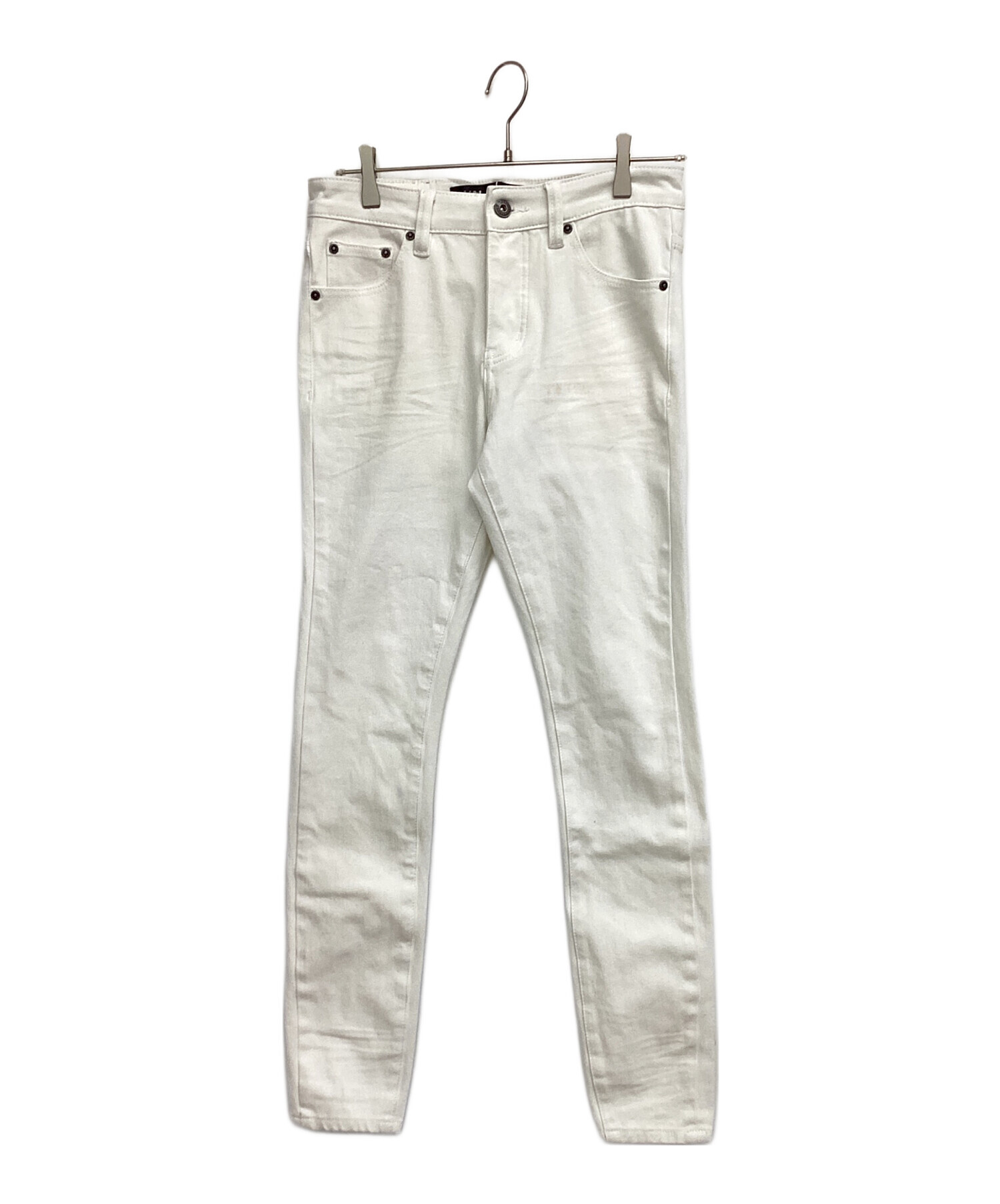 VALABASAS ホワイト スキニーデニム 新品タグ付き 中古・古着通販】VALABASAS (バラバサス) スキニーデニムパンツ
