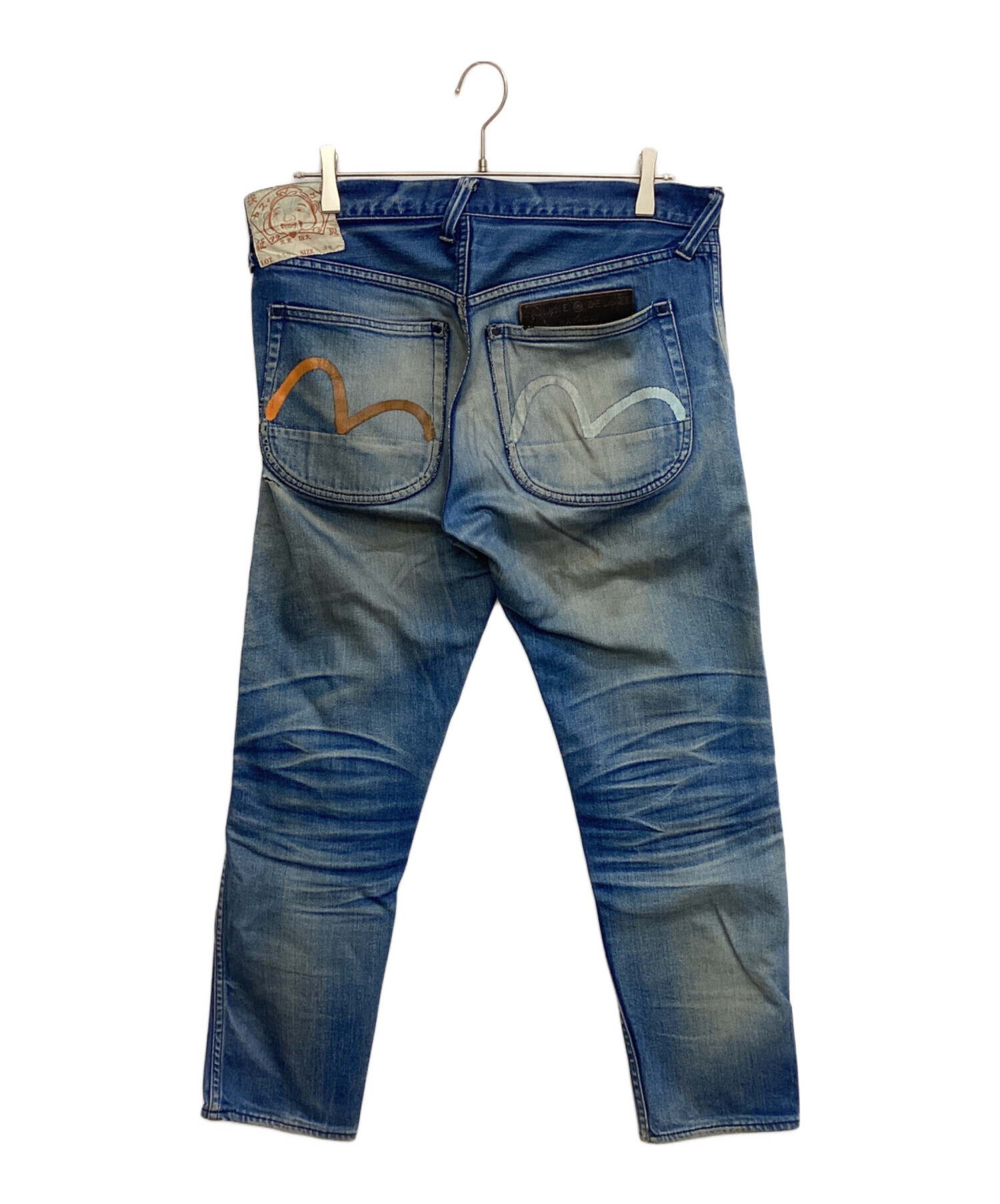 B*2様 EVISU イエローステッチ 数回使用 美品 訳あり 薄ネイビー 32 中古・古着通販】EVISU (エヴィス) デニムパンツ ネイビー サイズ:36