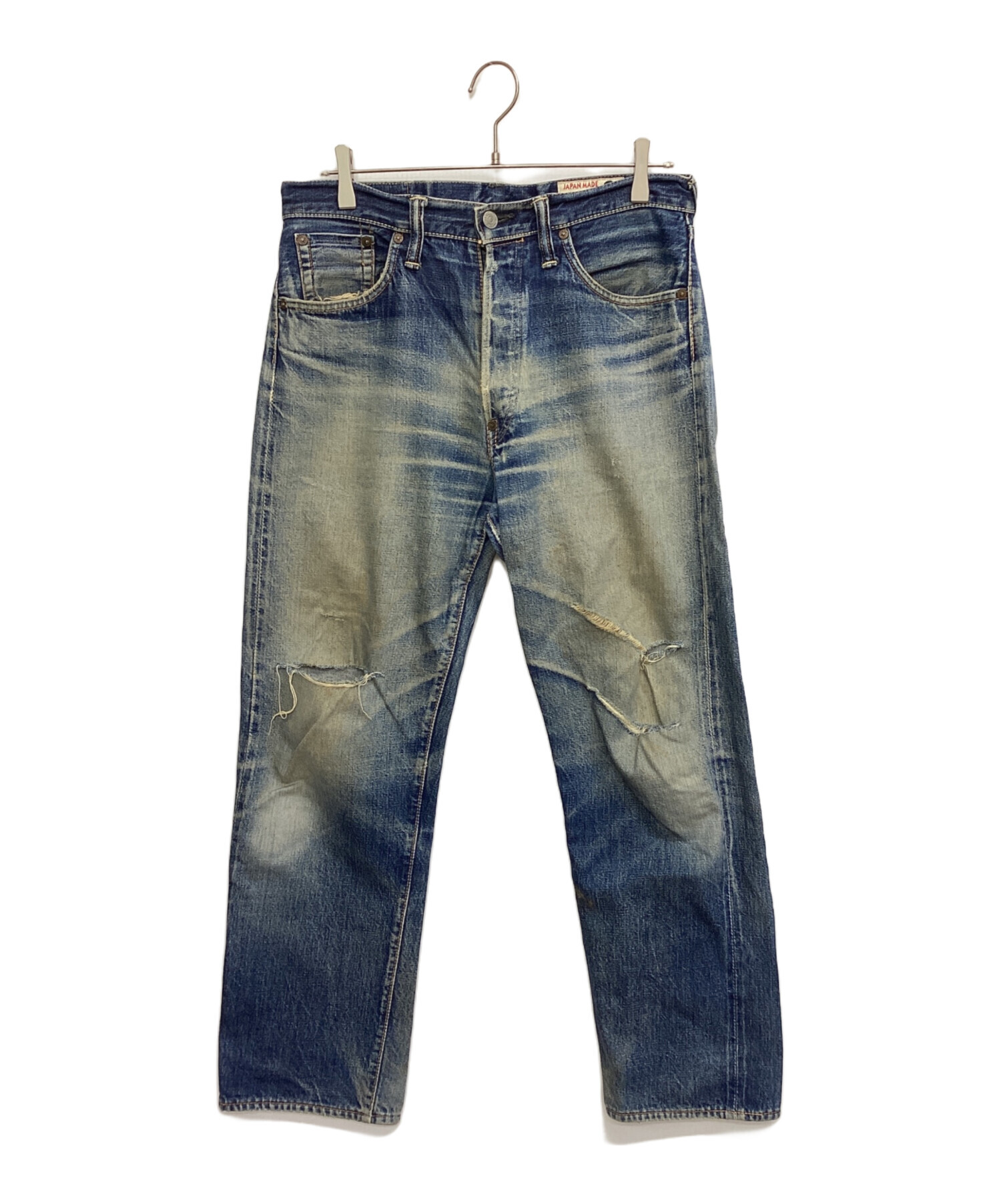 EVISU エヴィス インディゴデニム パンツ サイズ32 中古・古着通販】EVISU (エヴィス) デニムパンツ インディゴ サイズ:32