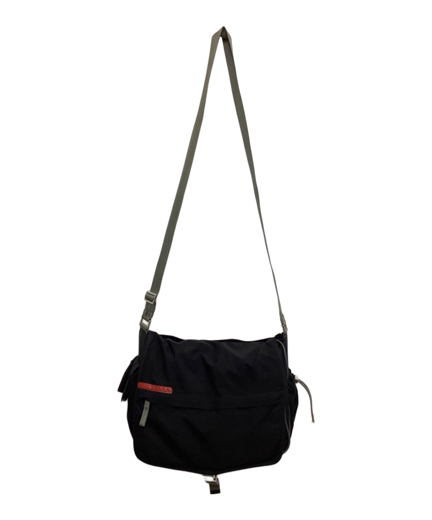 プラダスポーツ　メッシュ　メッセンジャーバッグ 中型　黒 中古・古着通販】PRADA SPORTS (プラダスポーツ) メッセンジャーバッグ
