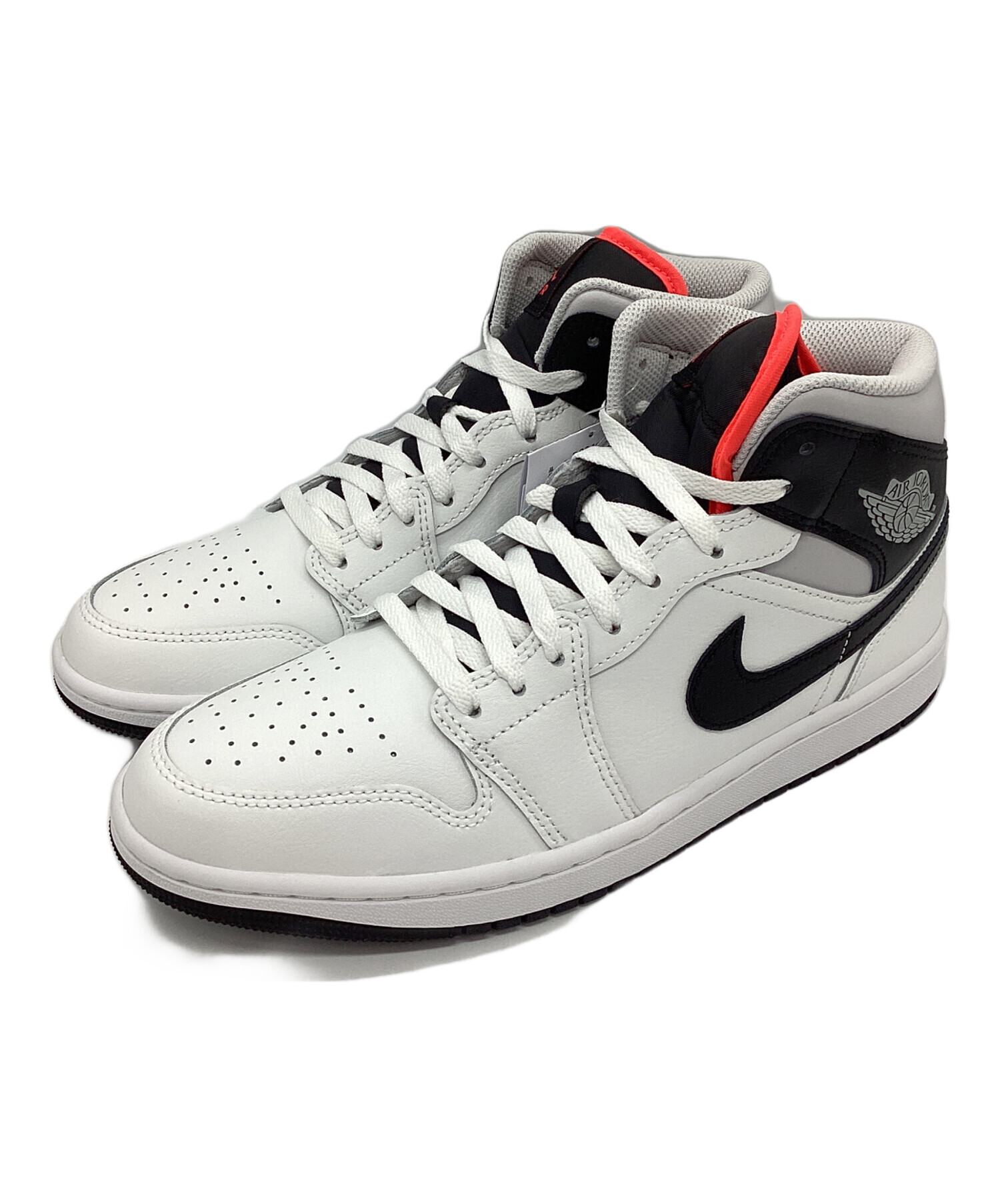 中古・古着通販】NIKE (ナイキ) Air Jordan 1 Mid ブラック×ホワイト 