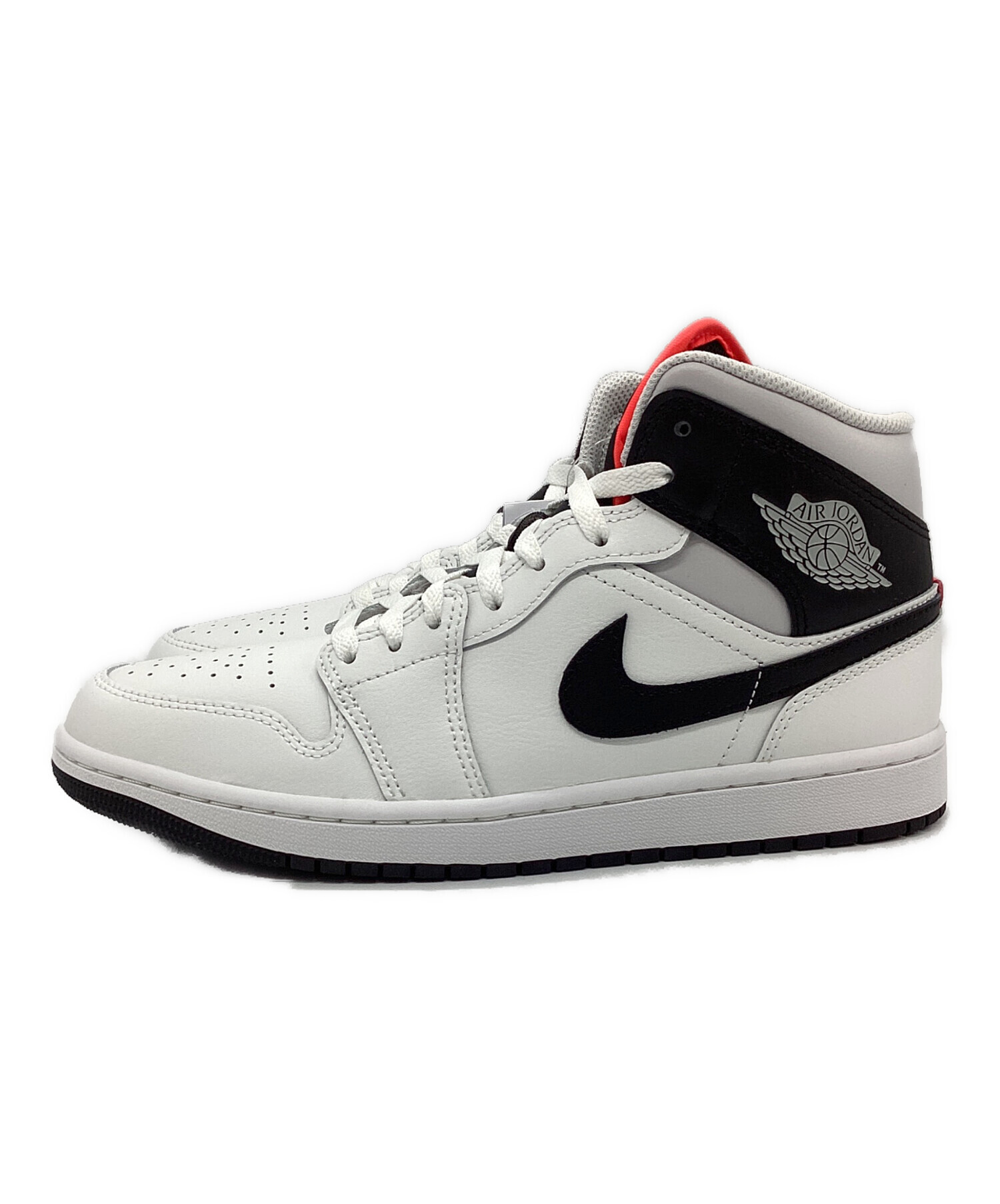 中古・古着通販】NIKE (ナイキ) Air Jordan 1 Mid ブラック×ホワイト 