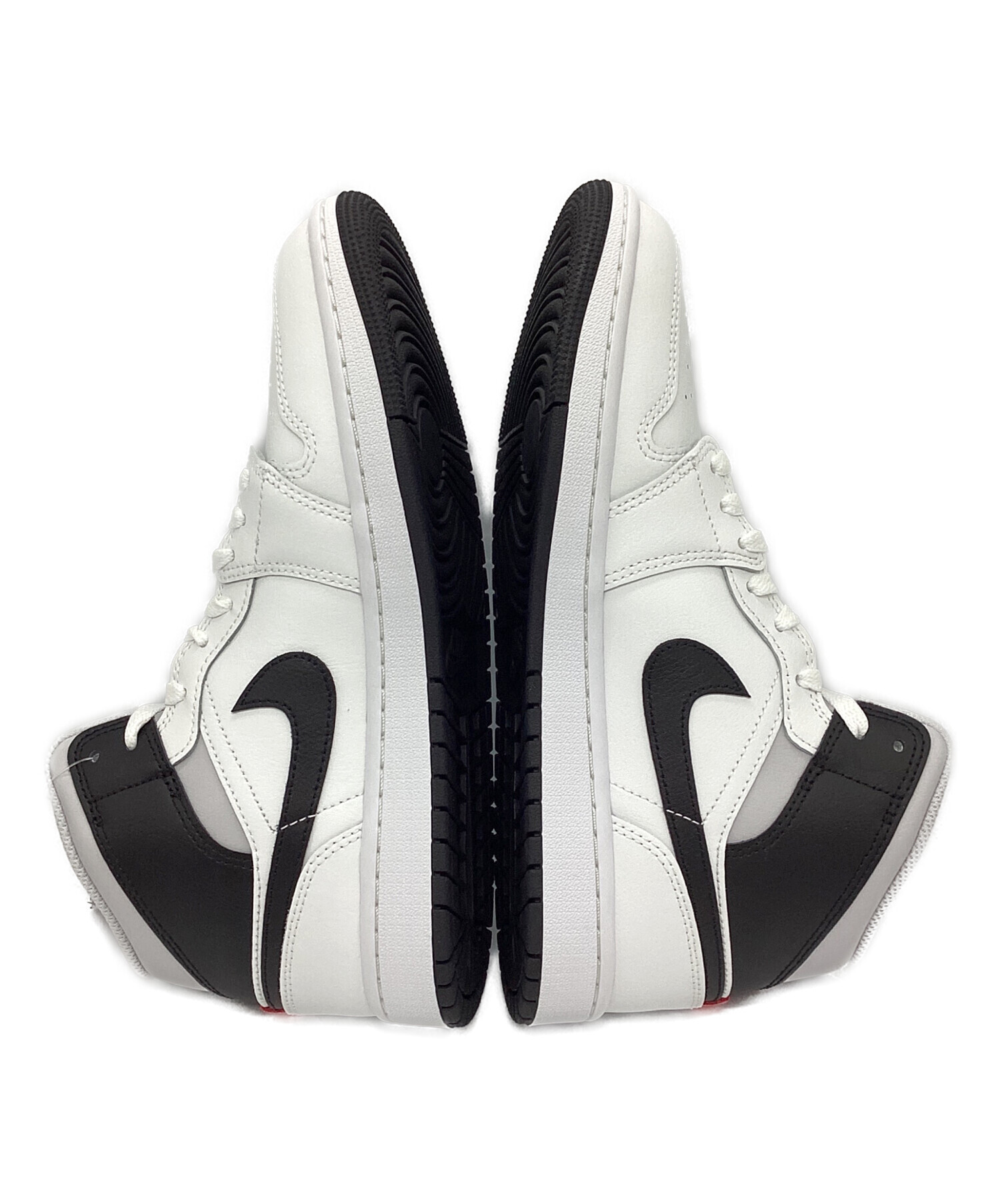 中古・古着通販】NIKE (ナイキ) Air Jordan 1 Mid ブラック×ホワイト 