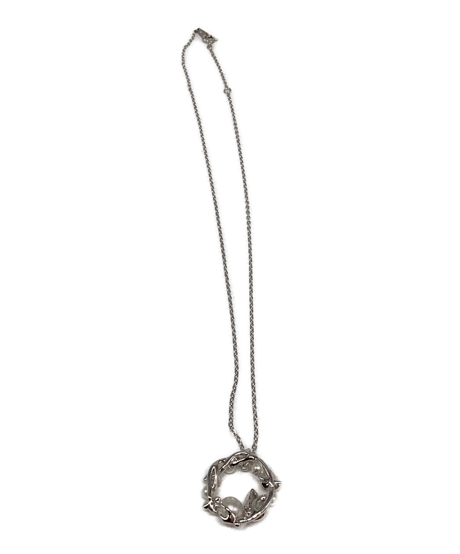 中古・古着通販】MIKIMOTO (ミキモト) ネックレス シルバー｜ブランド