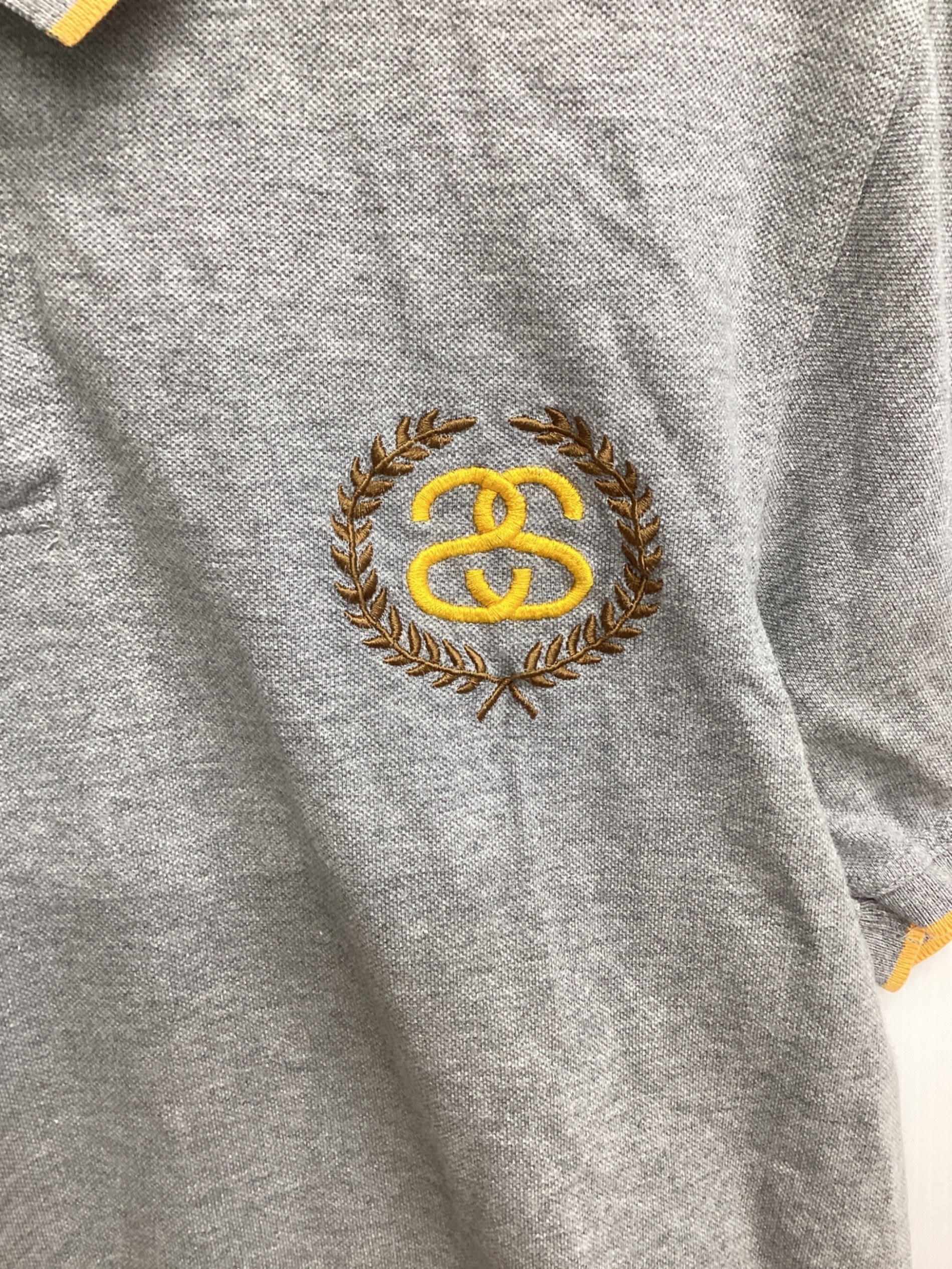 中古・古着通販】stussy (ステューシー) ポロシャツ グレー サイズ:L