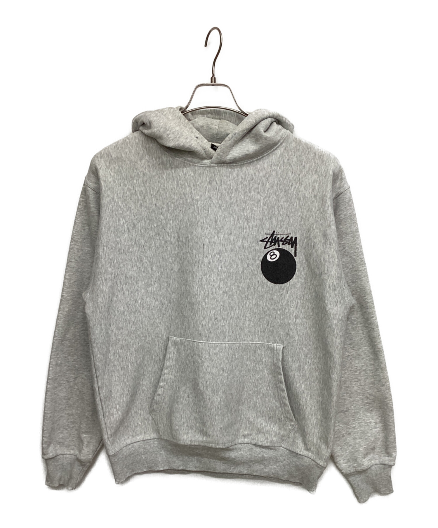 ぼ*ん様 STUSSY グレー XL パーカー 古着 中古・古着通販】stussy (ステューシー) プルオーバーパーカー グレー