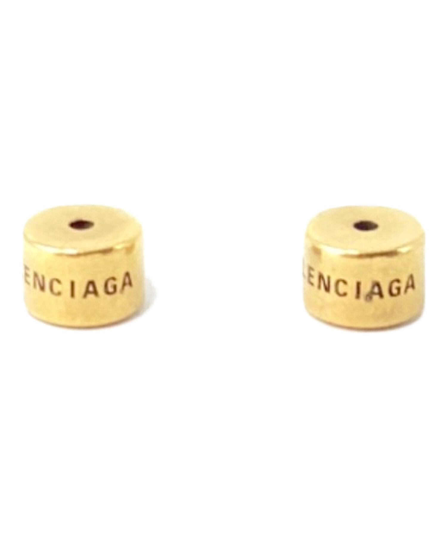 BALENCIAGA ロゴ　ゴールドピアス 中古・古着通販】BALENCIAGA (バレンシアガ) TYPO B ロゴモチーフ