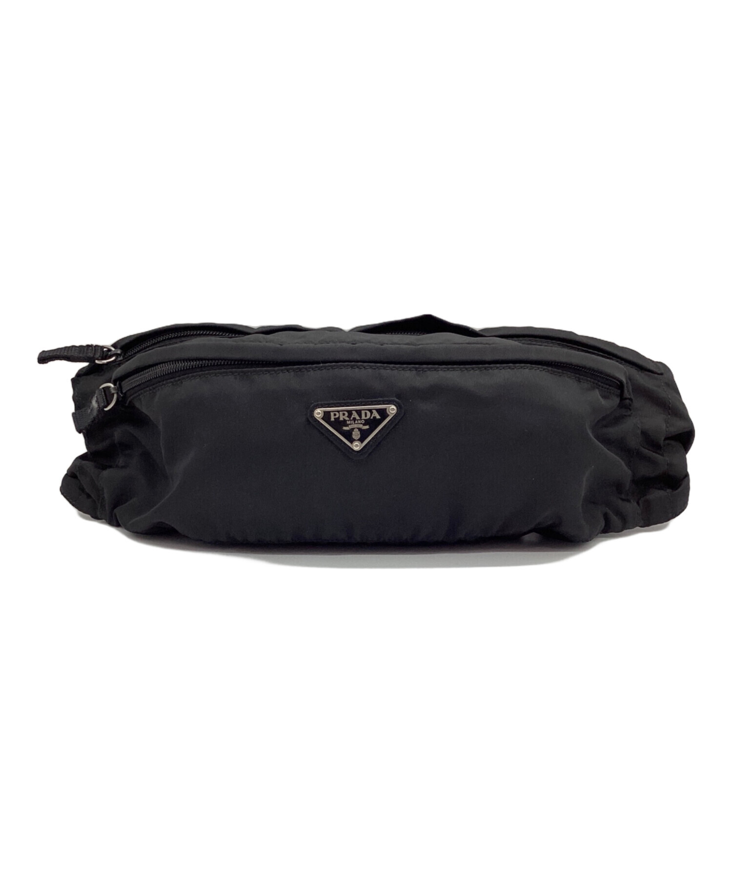 中古・古着通販】PRADA (プラダ) ウエストポーチ ブラック｜ブランド