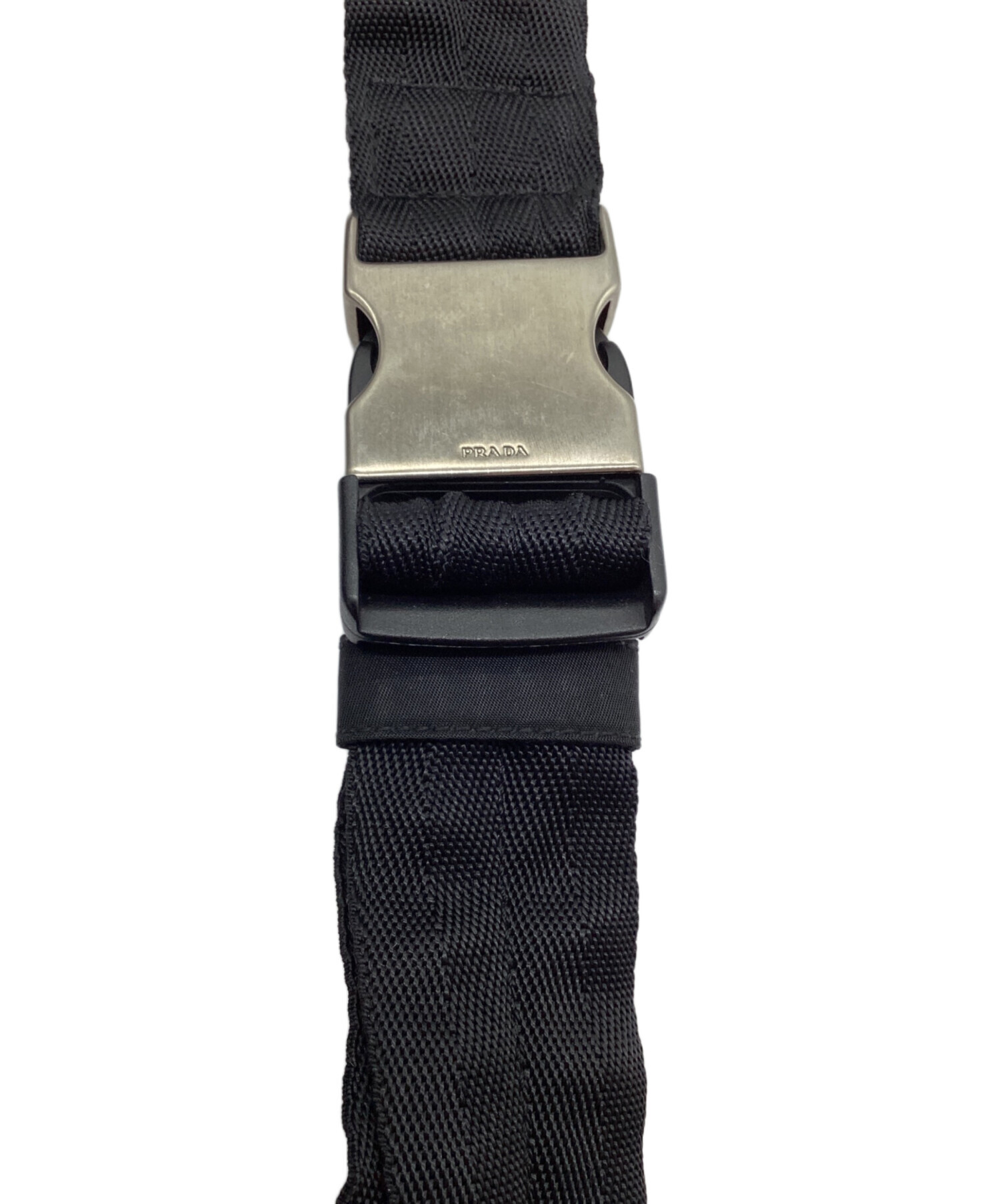 中古・古着通販】PRADA (プラダ) ウエストポーチ ブラック｜ブランド