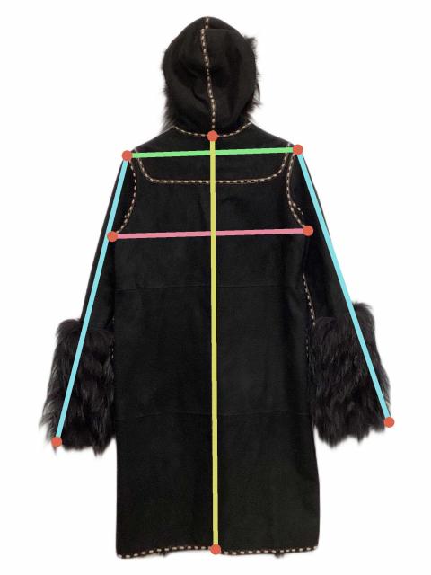【OLD FENDI オールドフェンディ】ダッフルコート ブラック 中古・古着通販】FENDI (フェンディ) ダッフルムートンコート ブラック