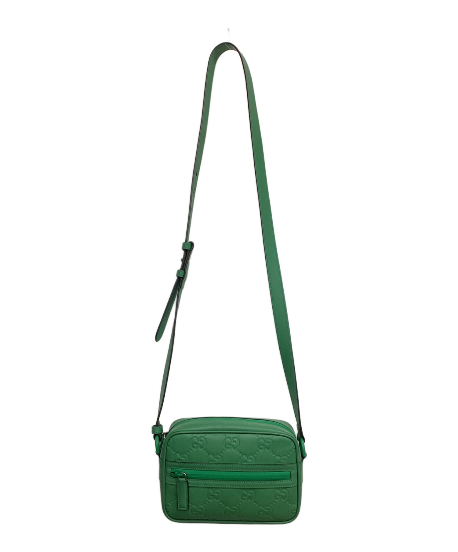 中古・古着通販】GUCCI (グッチ) ショルダーバッグ GG グリーン