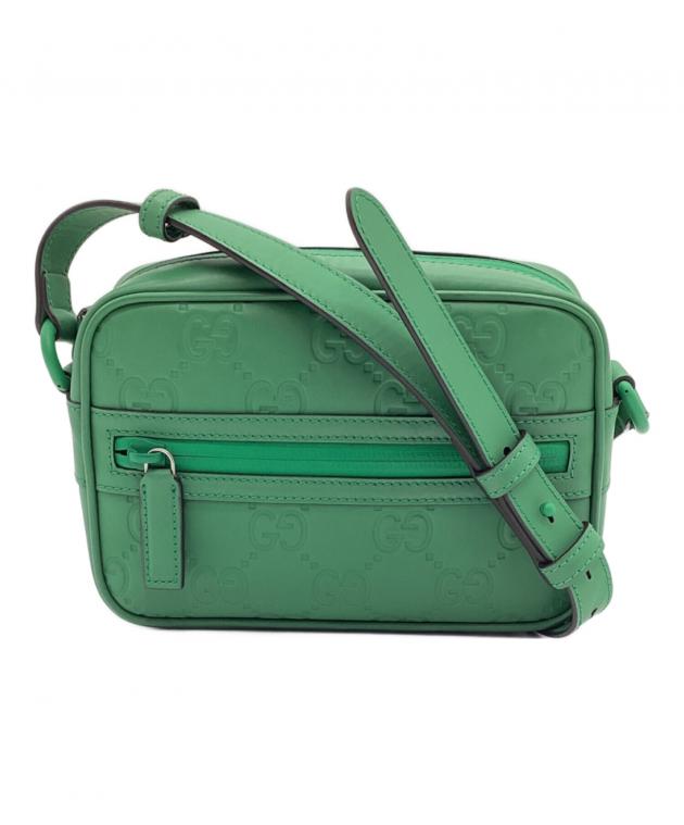 中古・古着通販】GUCCI (グッチ) ショルダーバッグ GG グリーン