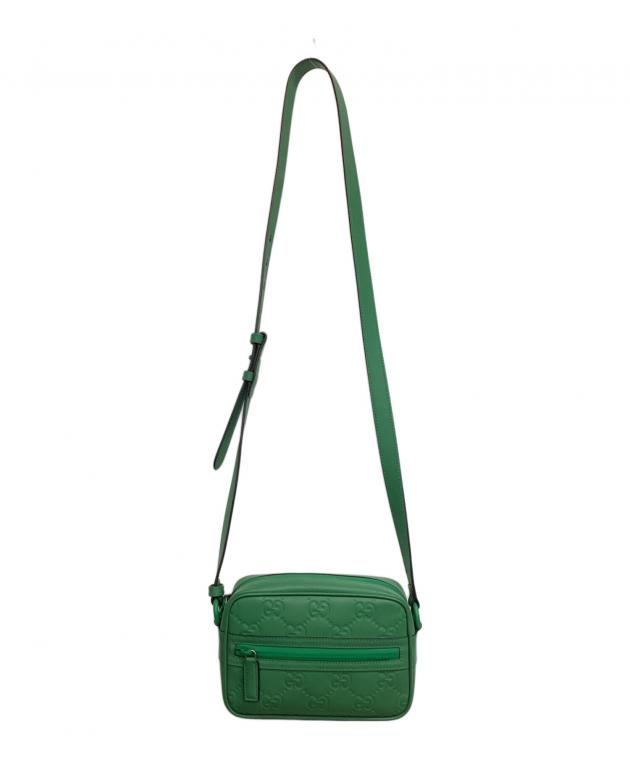 中古・古着通販】GUCCI (グッチ) ショルダーバッグ GG グリーン