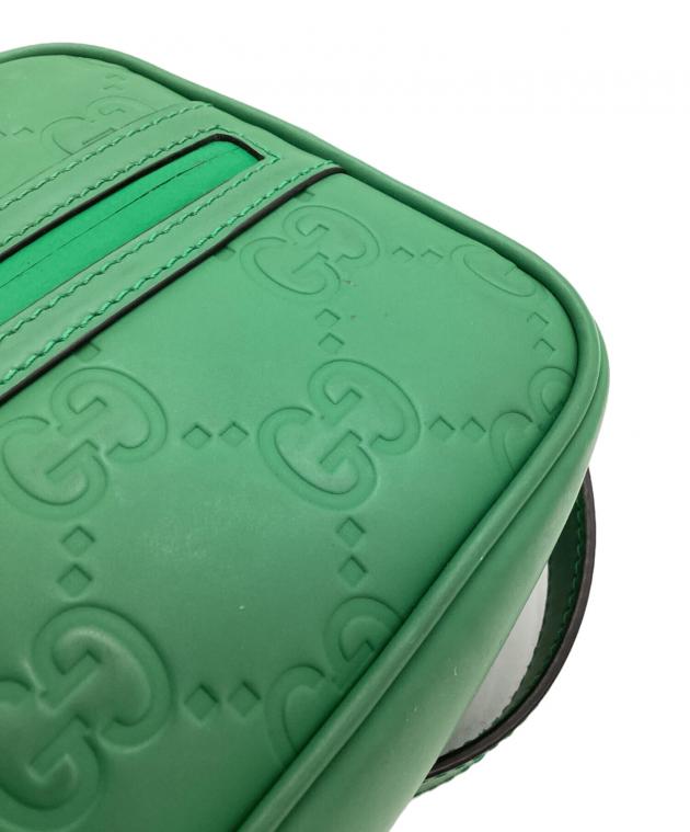 中古・古着通販】GUCCI (グッチ) ショルダーバッグ GG グリーン