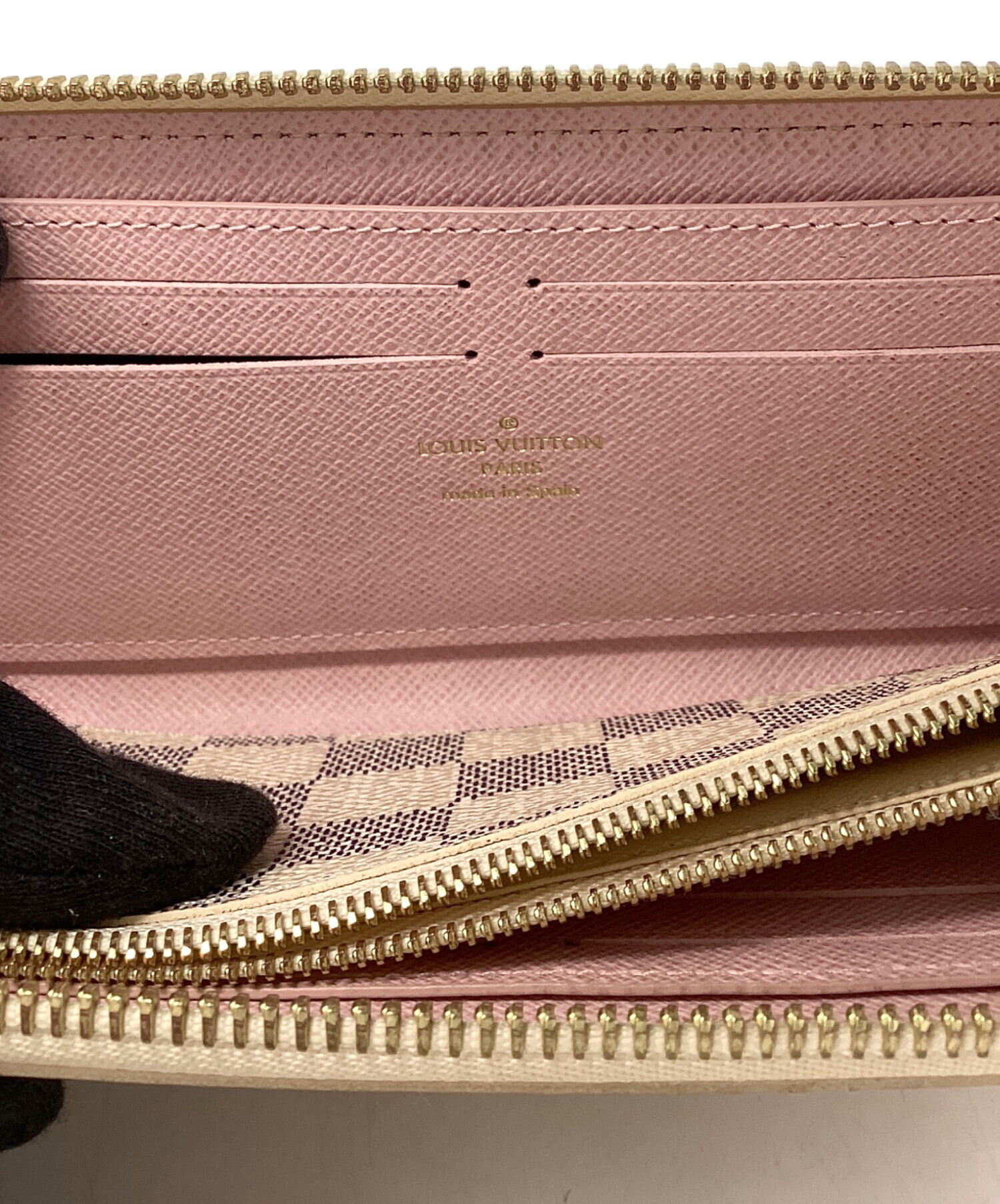 LOUIS VUITTON ダミエ・アズール 長財布　名入れしている 中古・古着通販】LOUIS VUITTON (ルイ ヴィトン) 長財布 ダミエ