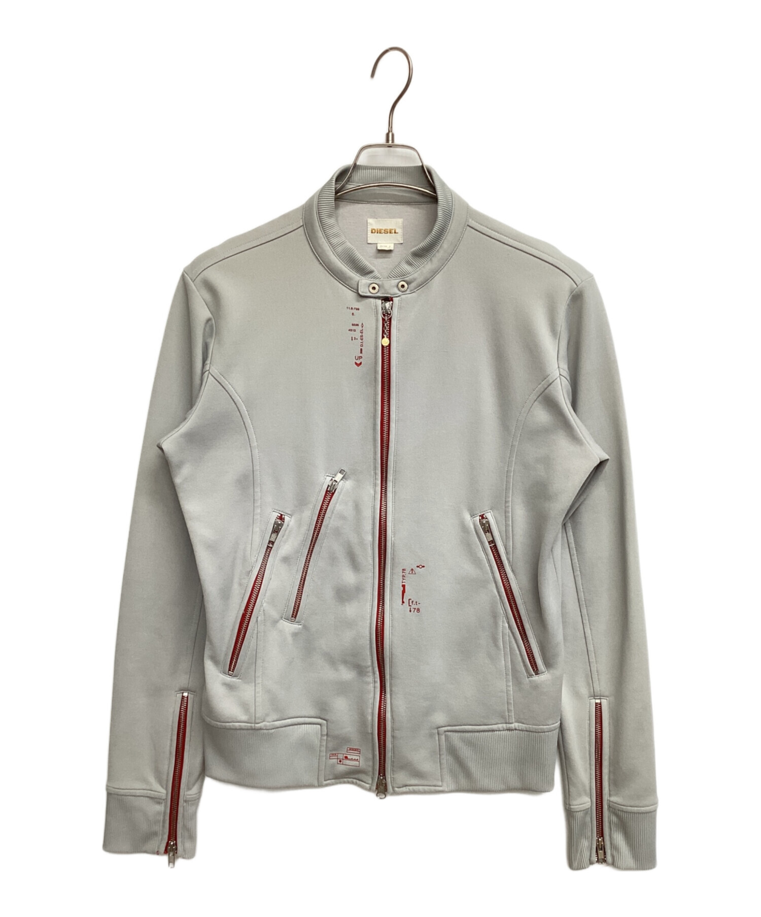 中古・古着通販】DIESEL (ディーゼル) ジップジャケット グレー サイズ
