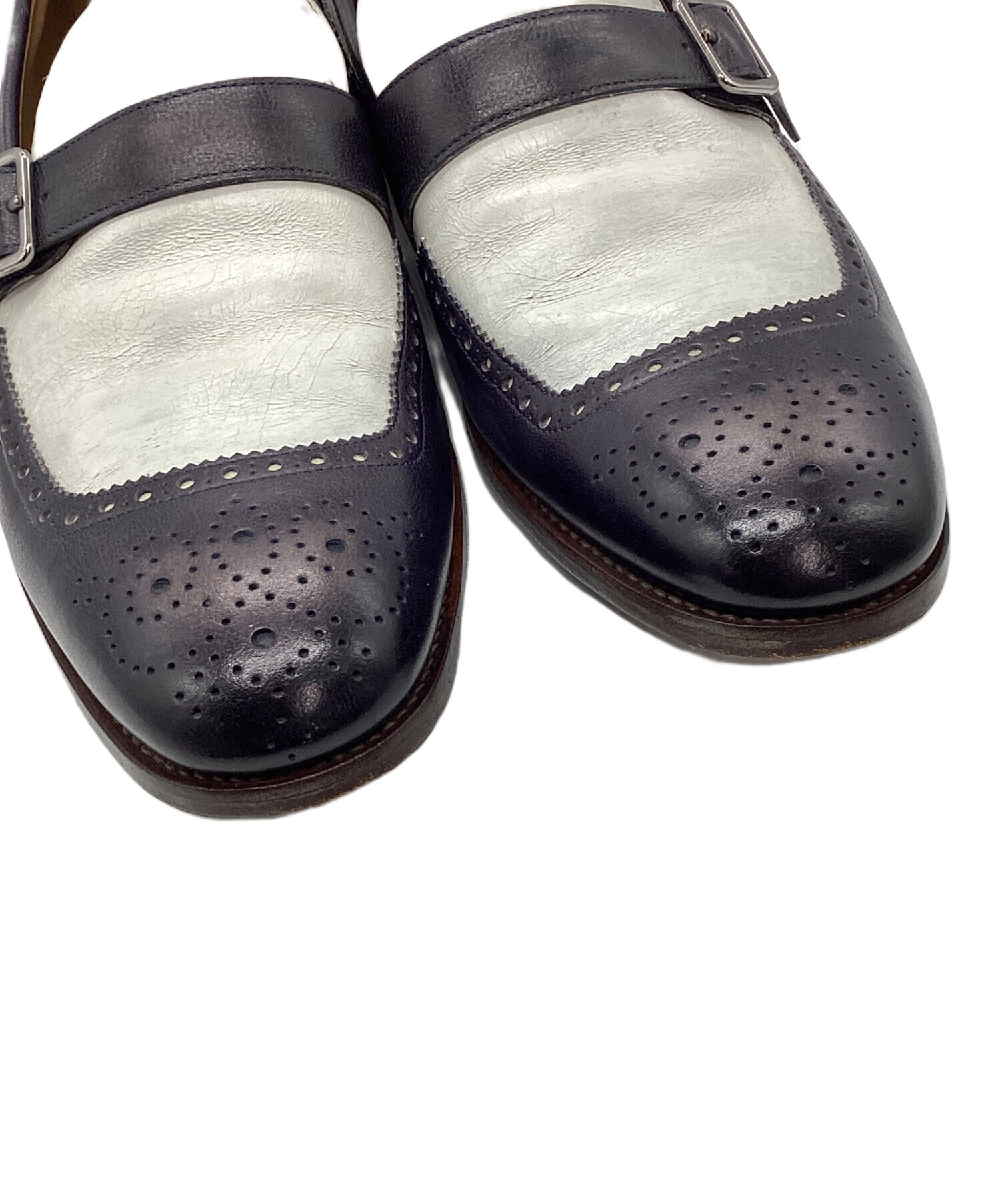 中古・古着通販】PRADA (プラダ) モンクストラップシューズ ブラウン