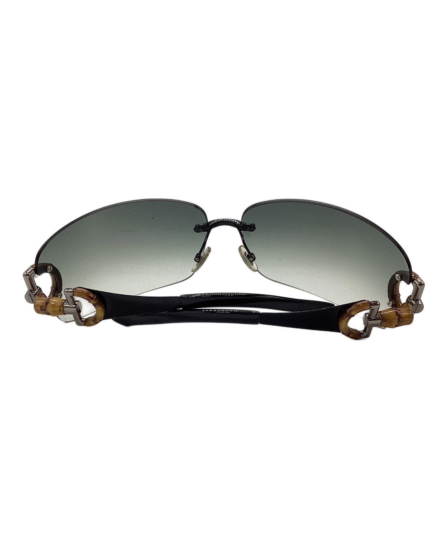 GUCCI サングラス ブラック ブラウン 中古・古着通販】GUCCI (グッチ) サングラス ブラウン×ブラック サイズ