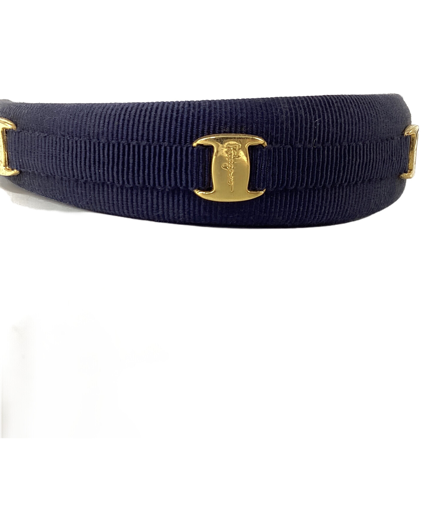 中古・古着通販】Ferragamo (フェラガモ) カチューシャ ネイビー
