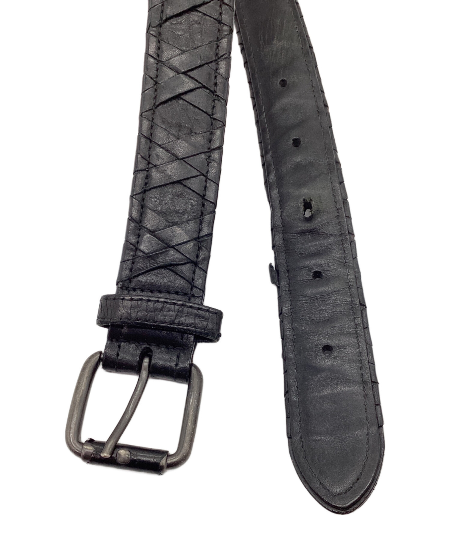 中古・古着通販】BOTTEGA VENETA (ボッテガベネタ) レザーベルト