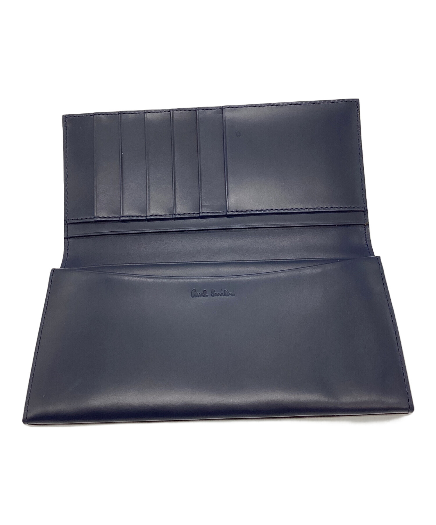 生産終了 廃盤】Paul Smithポールスミス長財布 ネイビーBPS746 生産