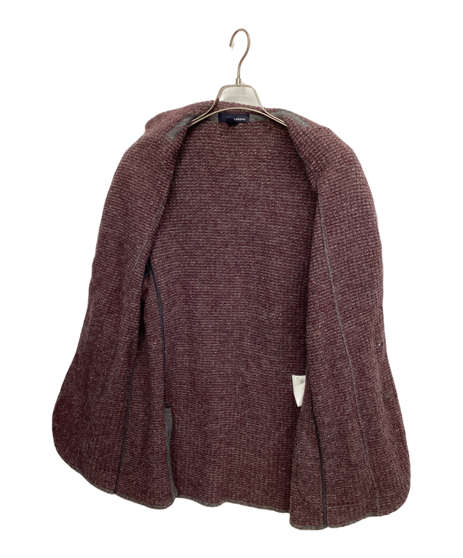 中古・古着通販】LARDINI (ラルディーニ) ニットジャケット ボルドー